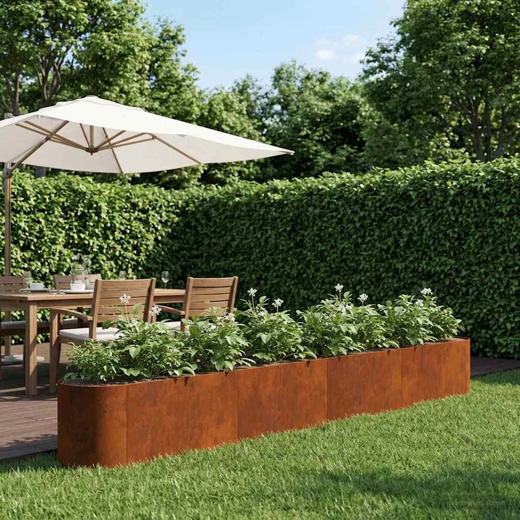 vidaXL Verhoogd Tuinbed Zwart 120 x 40 x 40 cm Staal