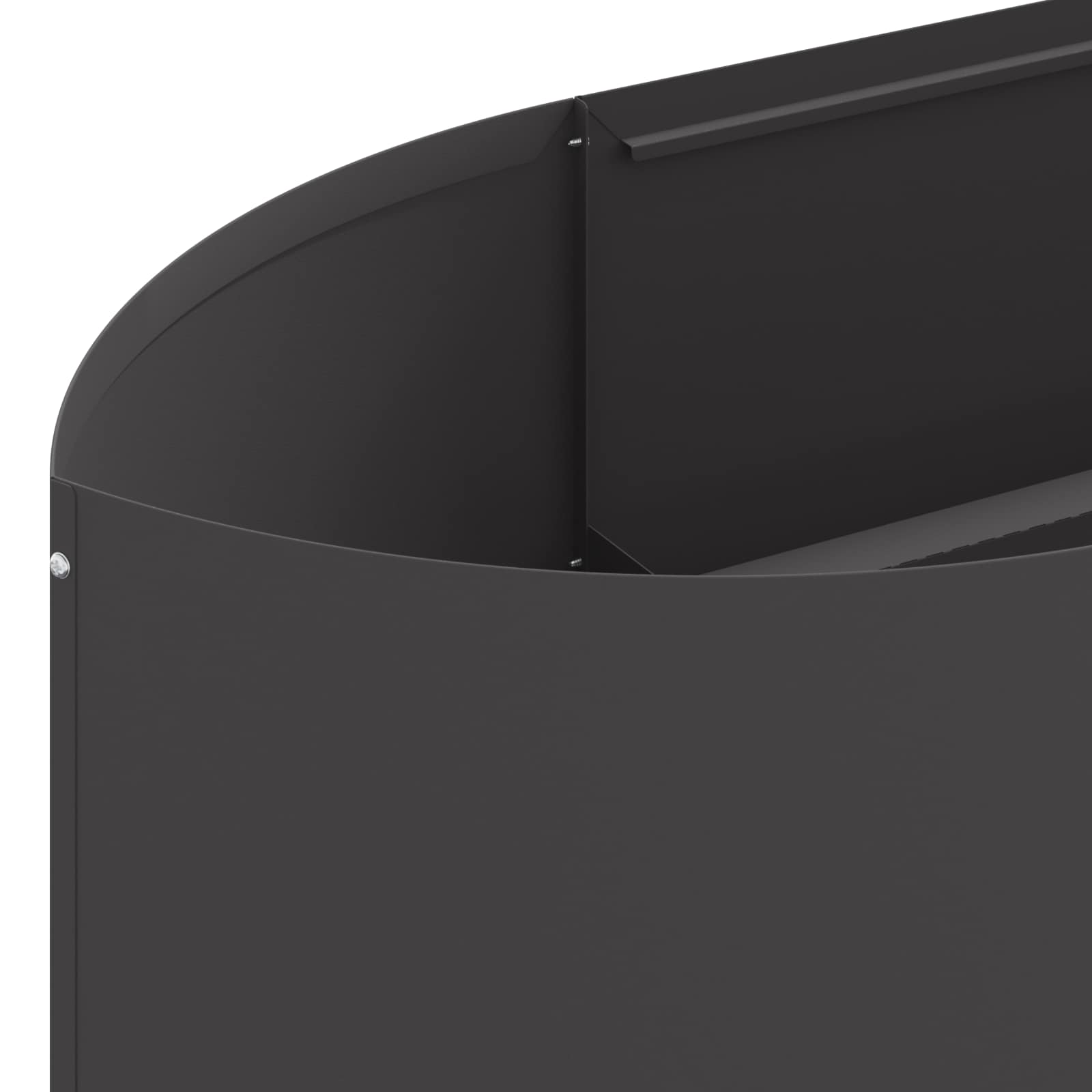 vidaXL Verhoogd Tuinbed Zwart 140 x 40 x 40 cm Staal