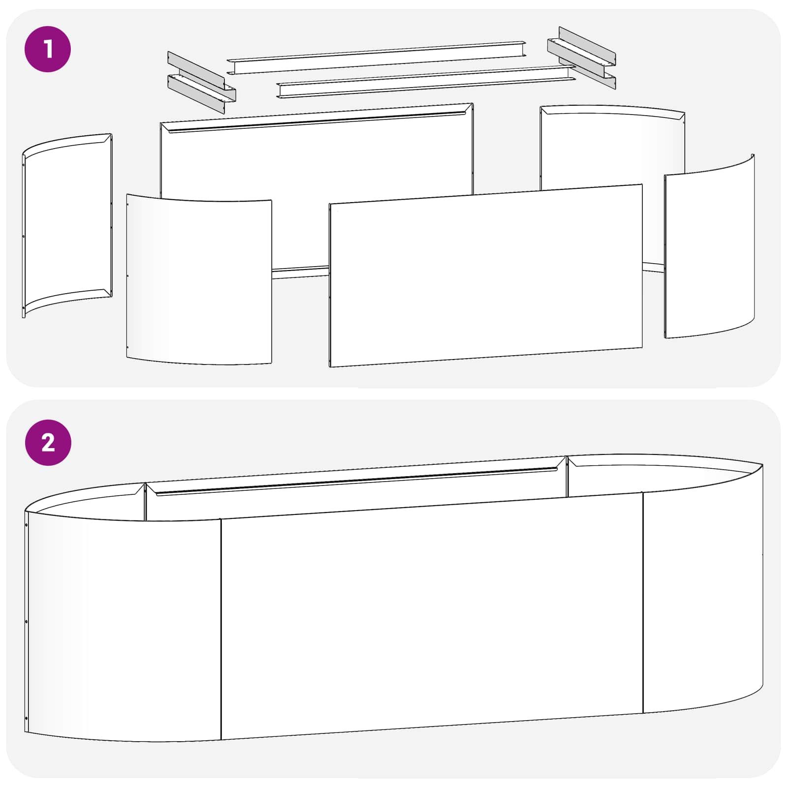 vidaXL Verhoogd Tuinbed Zwart 140 x 40 x 40 cm Staal