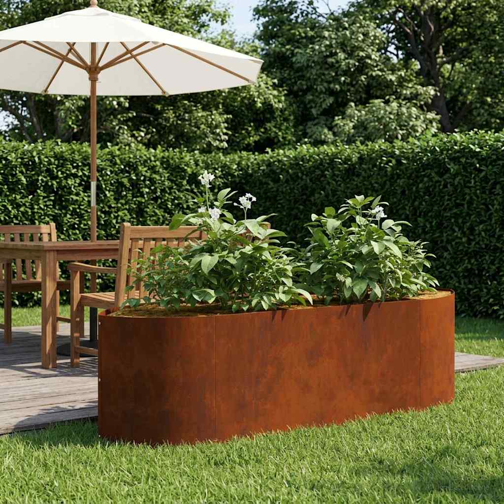 vidaXL Verhoogd Tuinbed Zwart 140 x 40 x 40 cm Staal