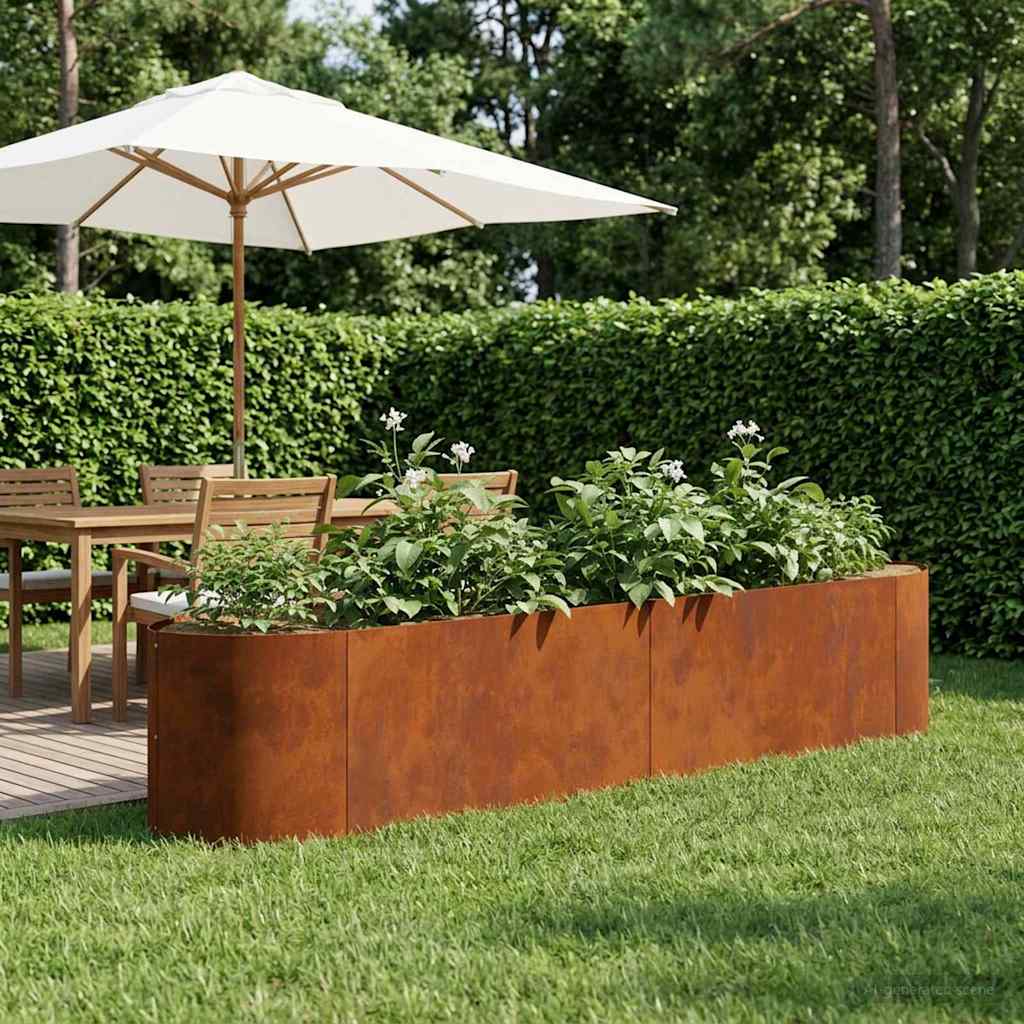 vidaXL Verhoogd Tuinbed Zwart 140 x 40 x 40 cm Staal