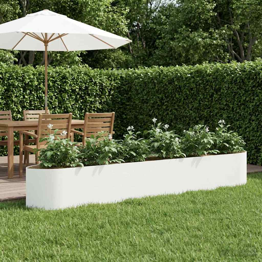 vidaXL Verhoogd Tuinbed Zwart 140 x 40 x 40 cm Staal