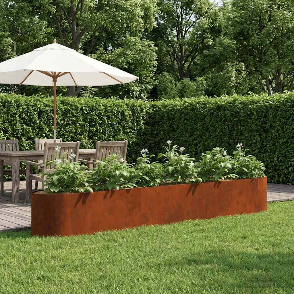 vidaXL Verhoogd Tuinbed Zwart 140 x 40 x 40 cm Staal