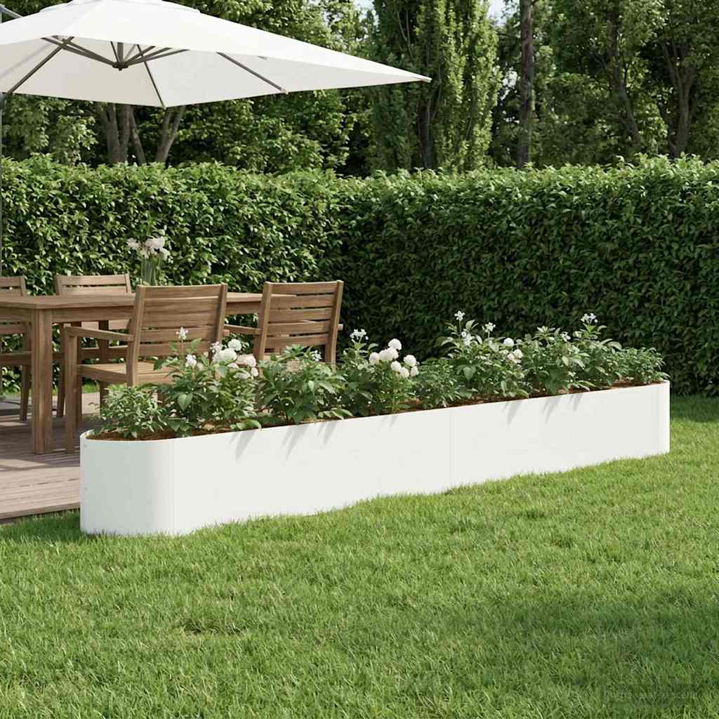 vidaXL Verhoogd Tuinbed Zwart 140 x 40 x 40 cm Staal