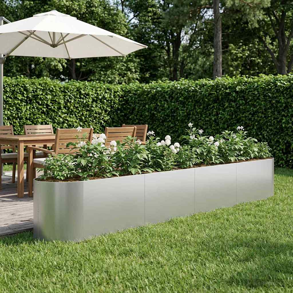 vidaXL Verhoogd Tuinbed Zwart 140 x 40 x 40 cm Staal