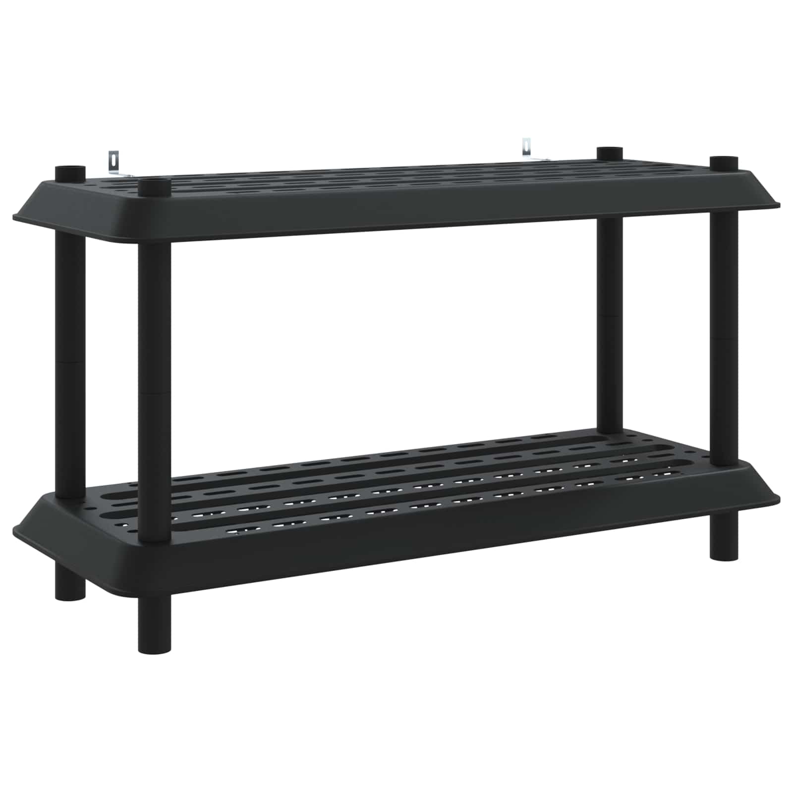 vidaXL Plankenunit 2-laags 100 x 40 x 55,5 cm PP Antracietkleurig