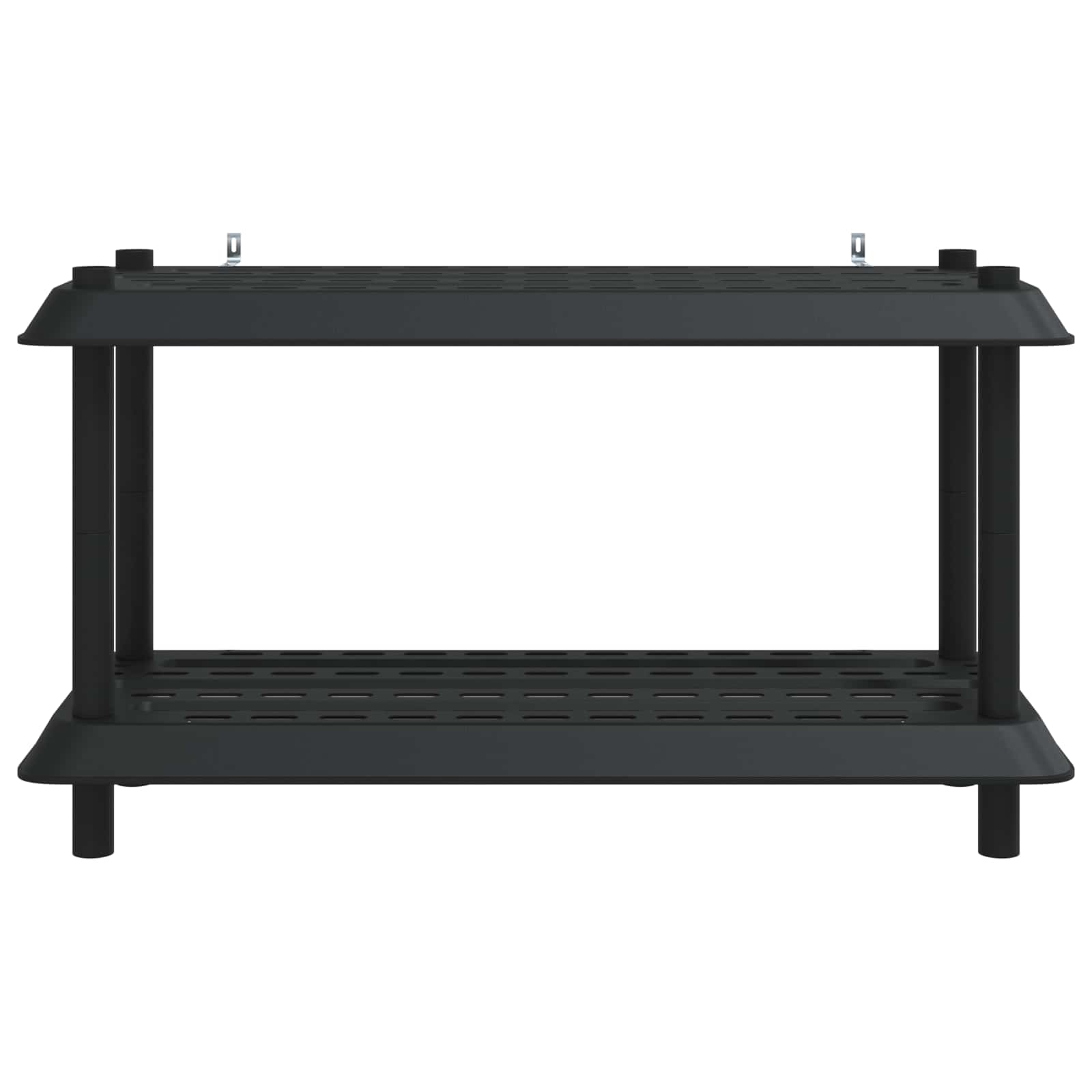 vidaXL Plankenunit 2-laags 100 x 40 x 55,5 cm PP Antracietkleurig