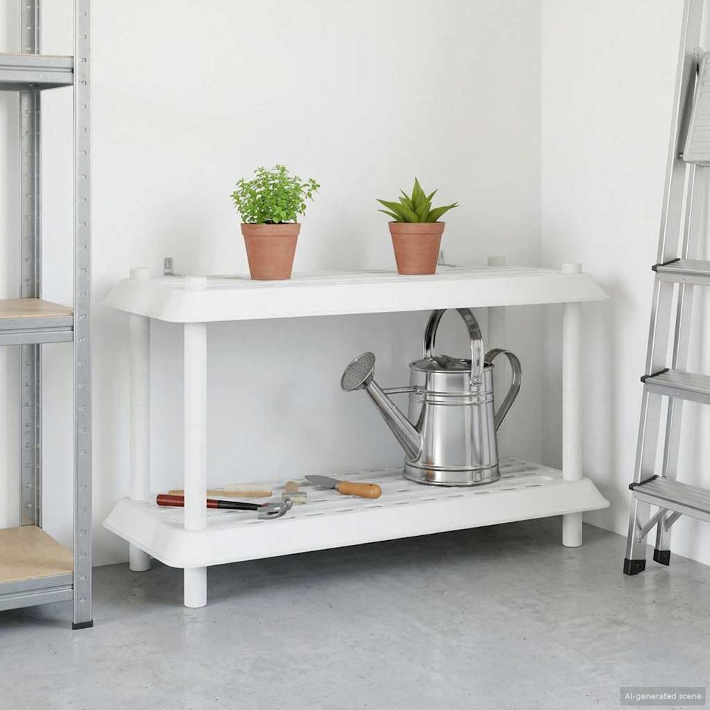 vidaXL Plankenunit 2-laags 100 x 40 x 55,5 cm PP Antracietkleurig