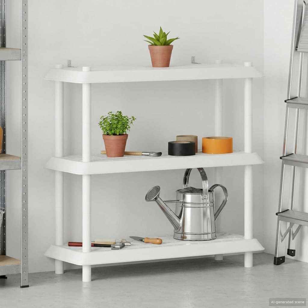 vidaXL Plankenunit 2-laags 100 x 40 x 55,5 cm PP Antracietkleurig