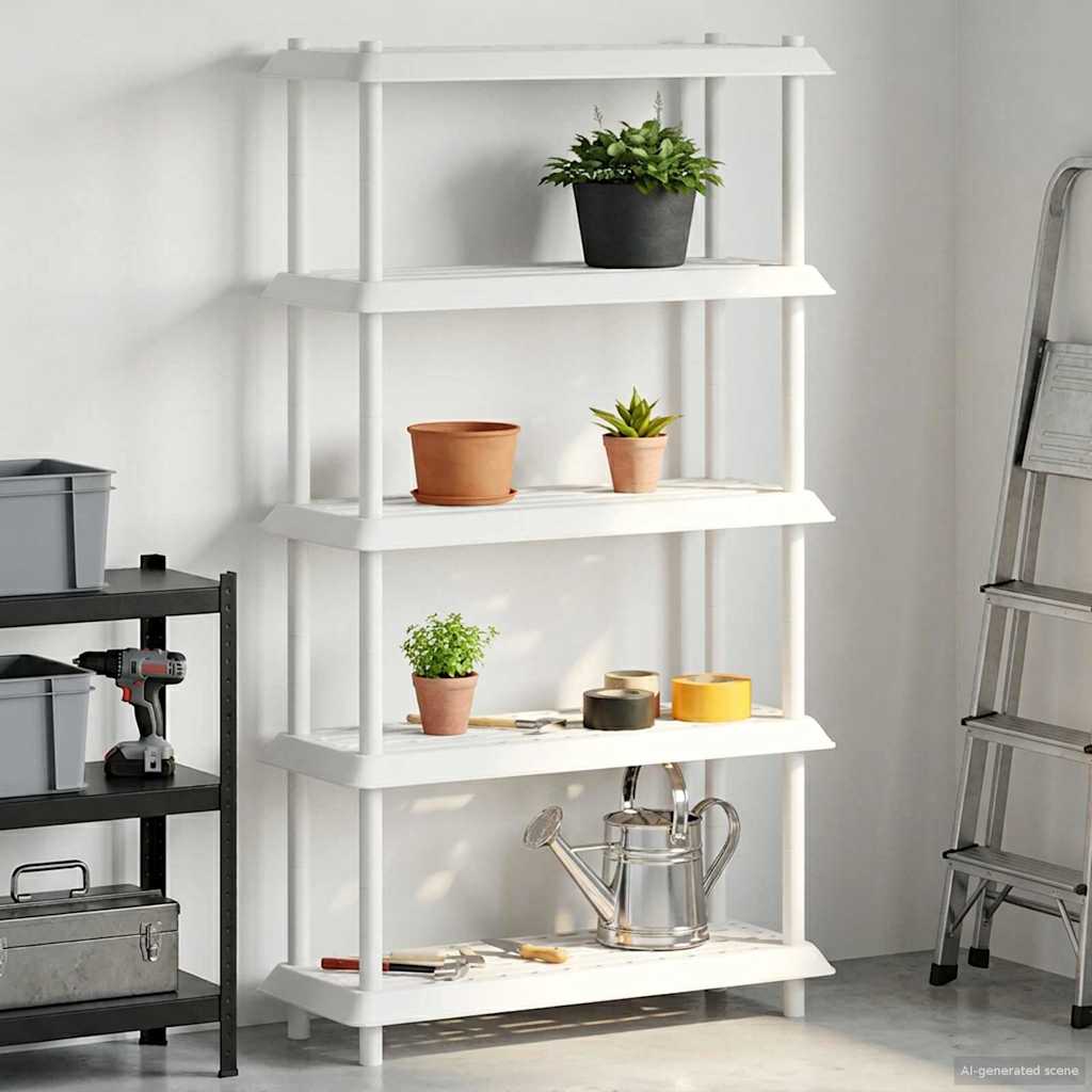 vidaXL Plankenunit 2-laags 100 x 40 x 55,5 cm PP Antracietkleurig