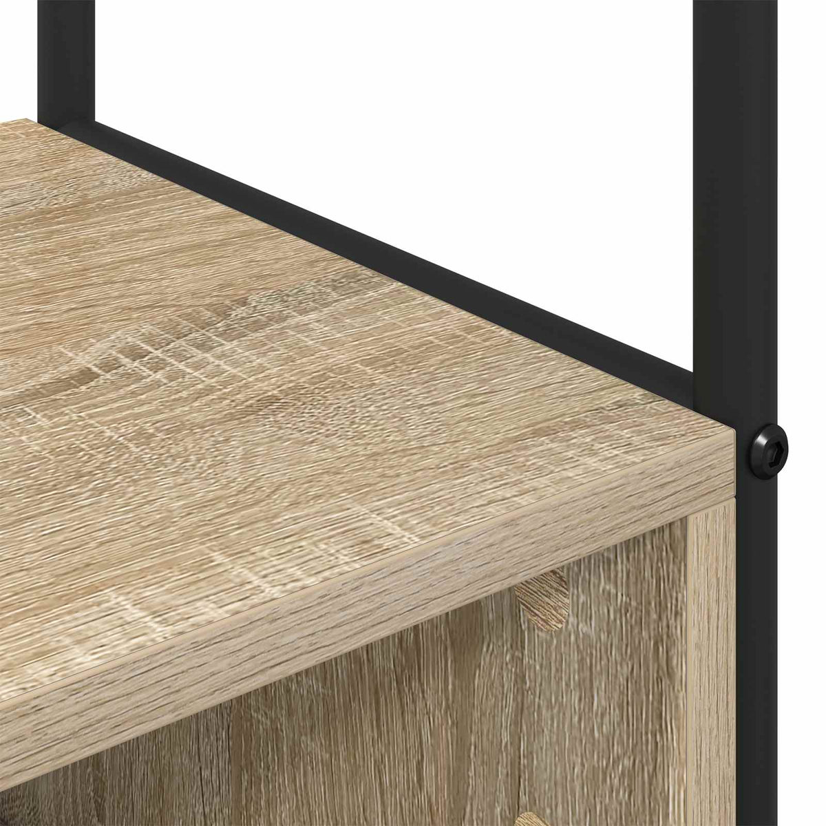 vidaXL Kapstok met schoenenbank Zwart eiken 100 x 32 x 180,5 cm