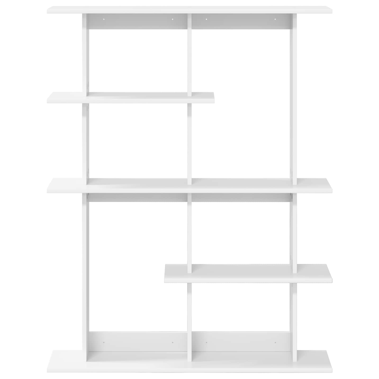 vidaXL Wandplank Wit 102 x 20 x 130 cm Bewerkt hout