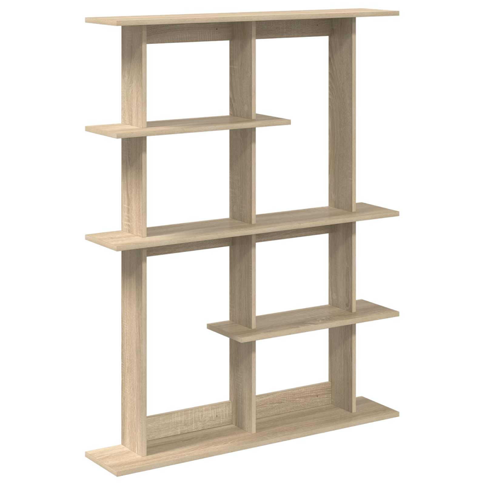 vidaXL Wandplank Wit 102 x 20 x 130 cm Bewerkt hout
