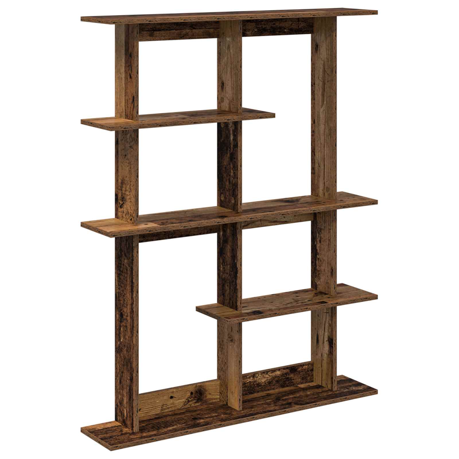 vidaXL Wandplank Wit 102 x 20 x 130 cm Bewerkt hout