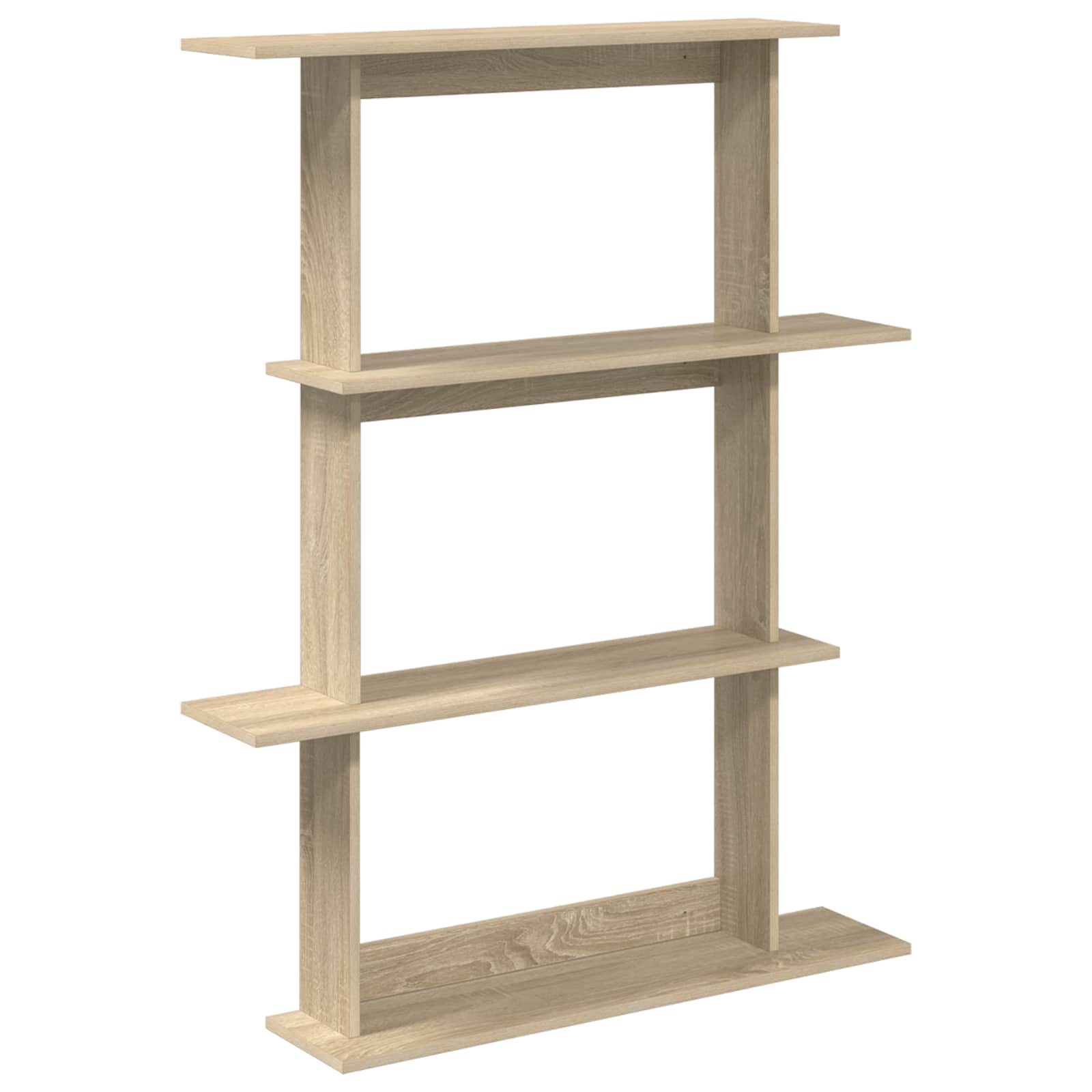 vidaXL Wandplank Wit 102 x 20 x 130 cm Bewerkt hout
