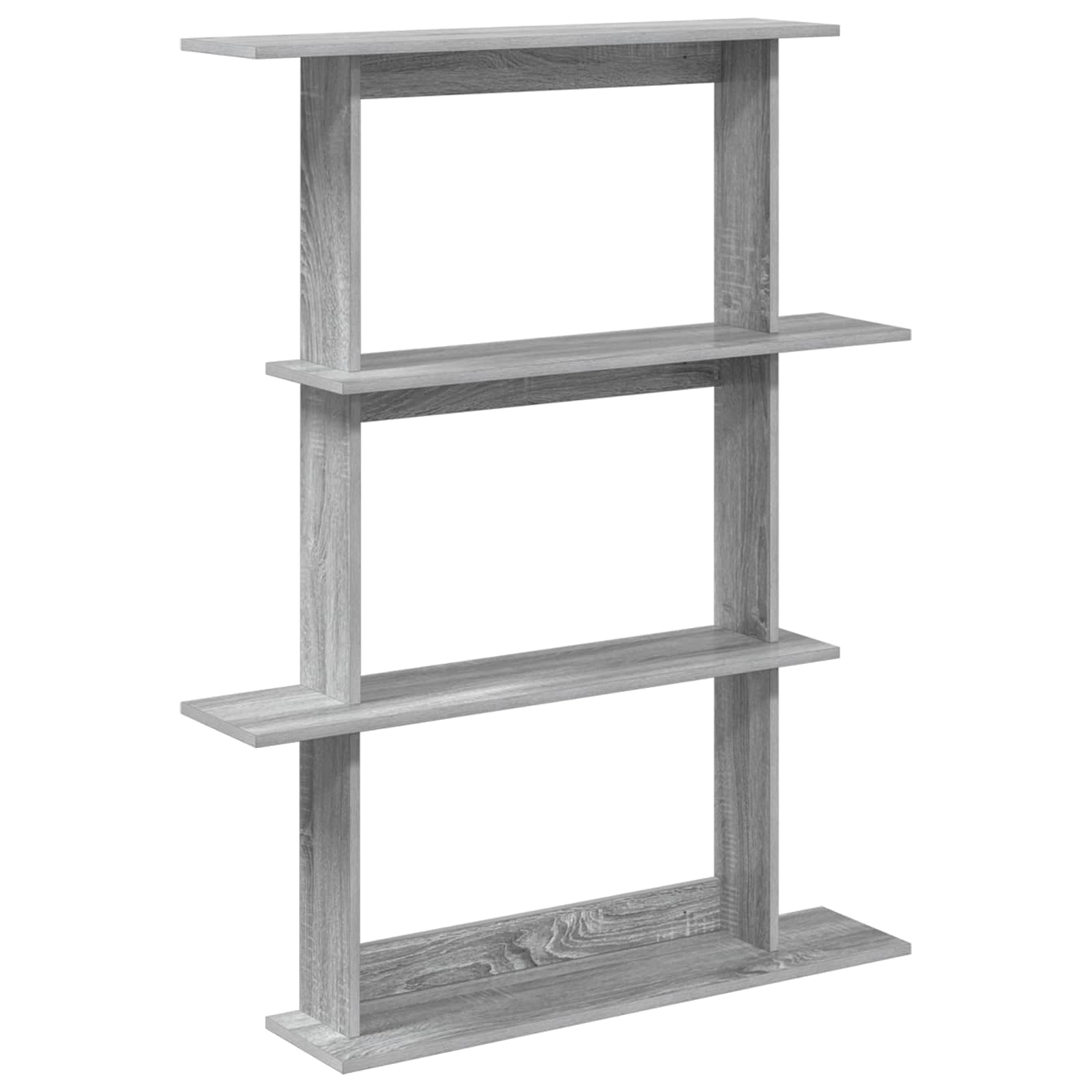 vidaXL Wandplank Wit 102 x 20 x 130 cm Bewerkt hout