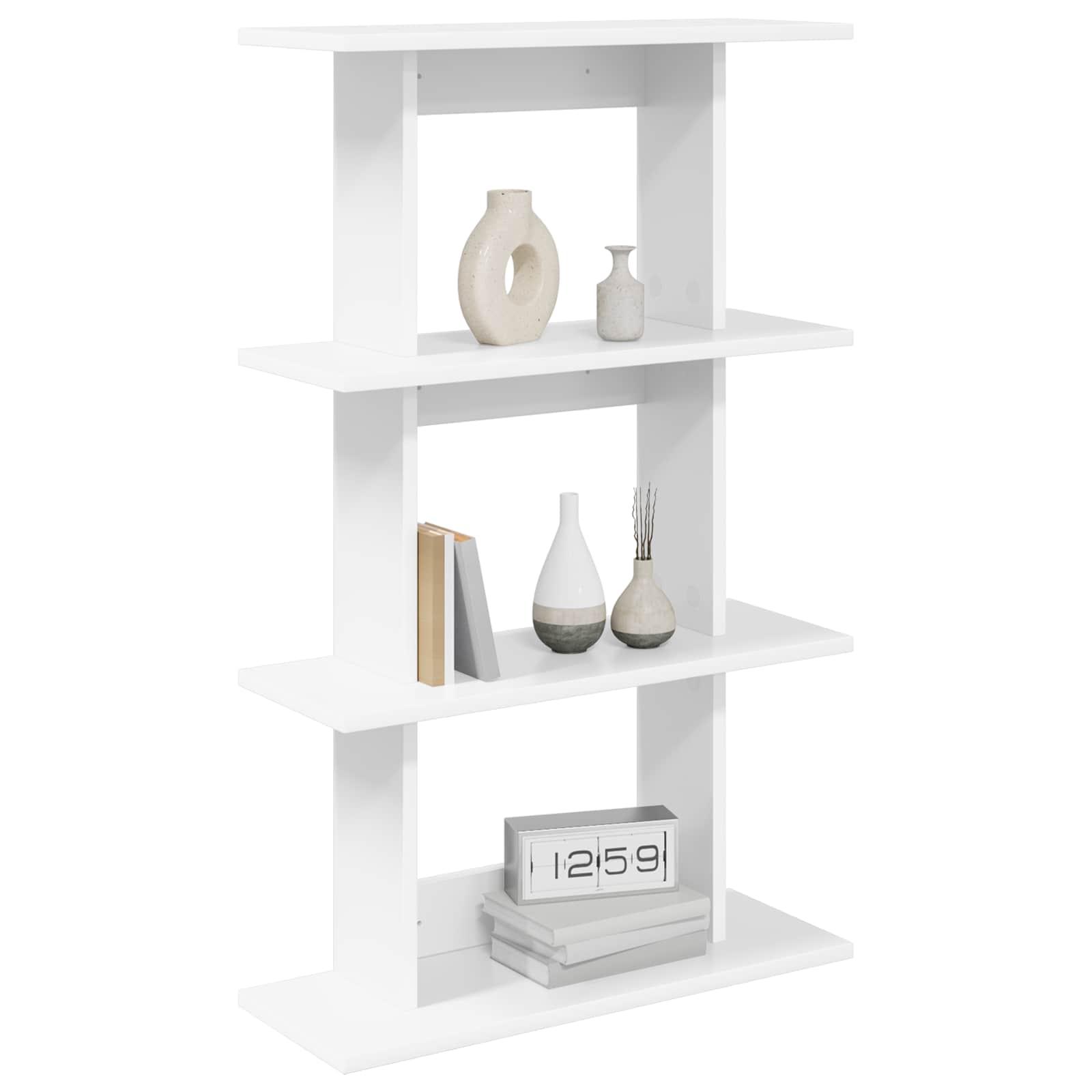 vidaXL Wandplank Muurmontage Wit 56 x 20 x 90 cm Bewerkt hout