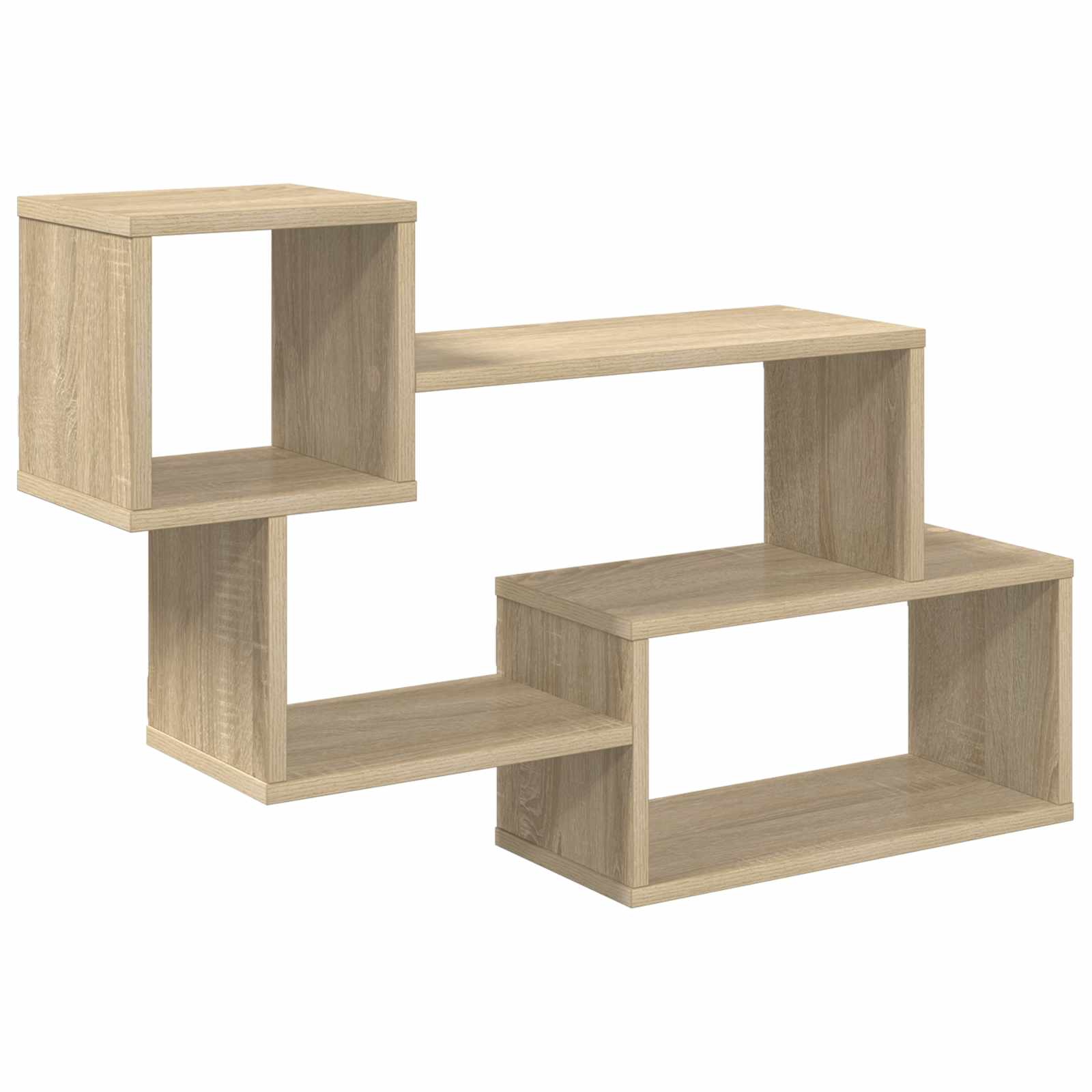vidaXL Drijvende plank Muurmontage Wit 87 x 20 x 55 cm Bewerkt hout