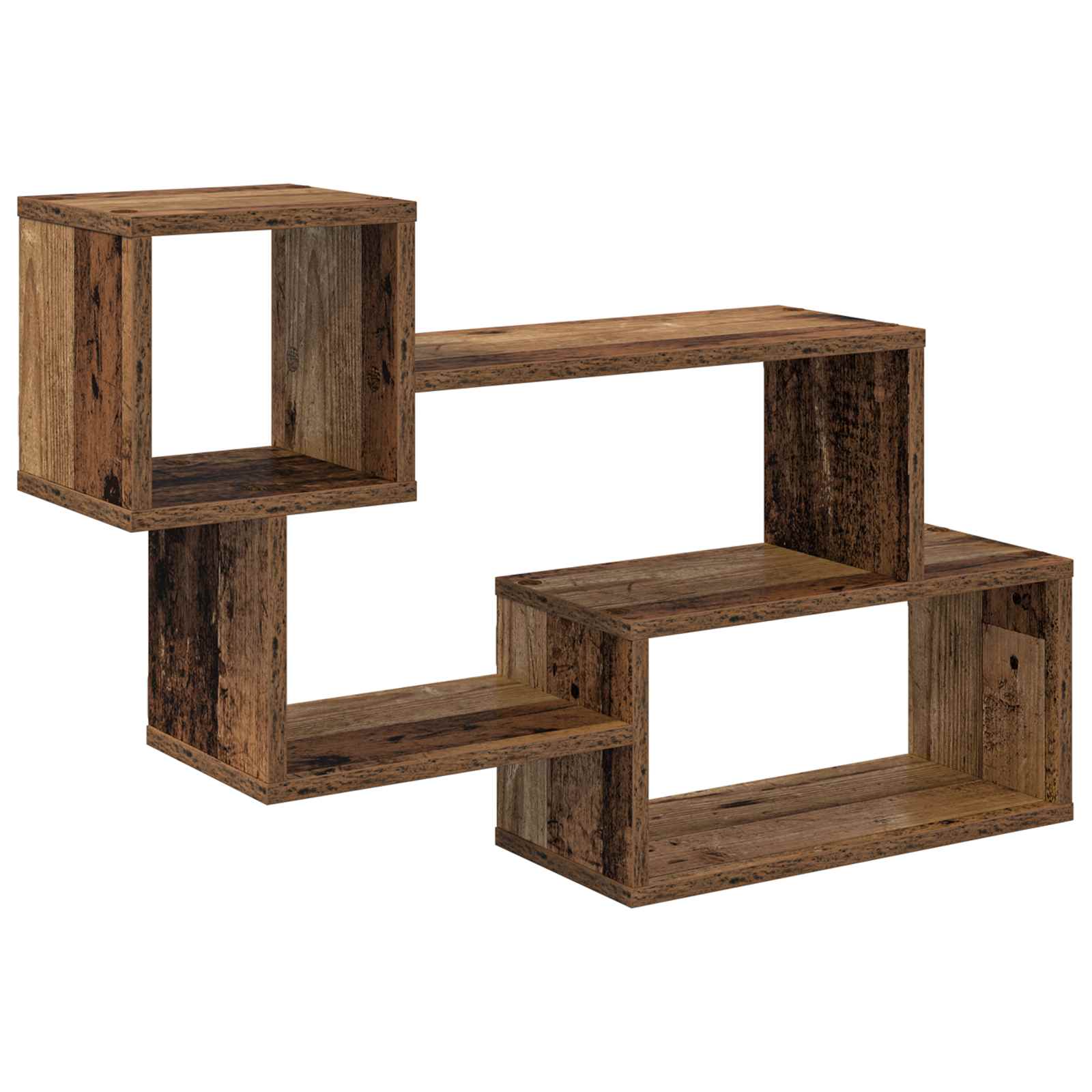 vidaXL Drijvende plank Muurmontage Wit 87 x 20 x 55 cm Bewerkt hout