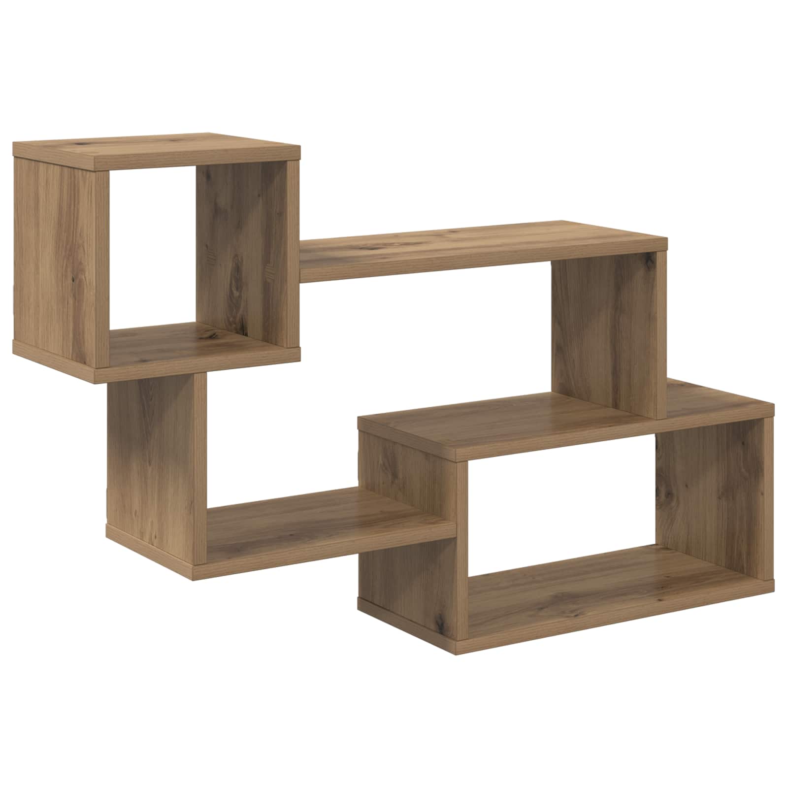vidaXL Drijvende plank Muurmontage Wit 87 x 20 x 55 cm Bewerkt hout