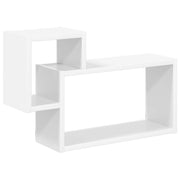 vidaXL Wandplank Muurmontage Wit 55 x 15 x 35 cm Bewerkt hout
