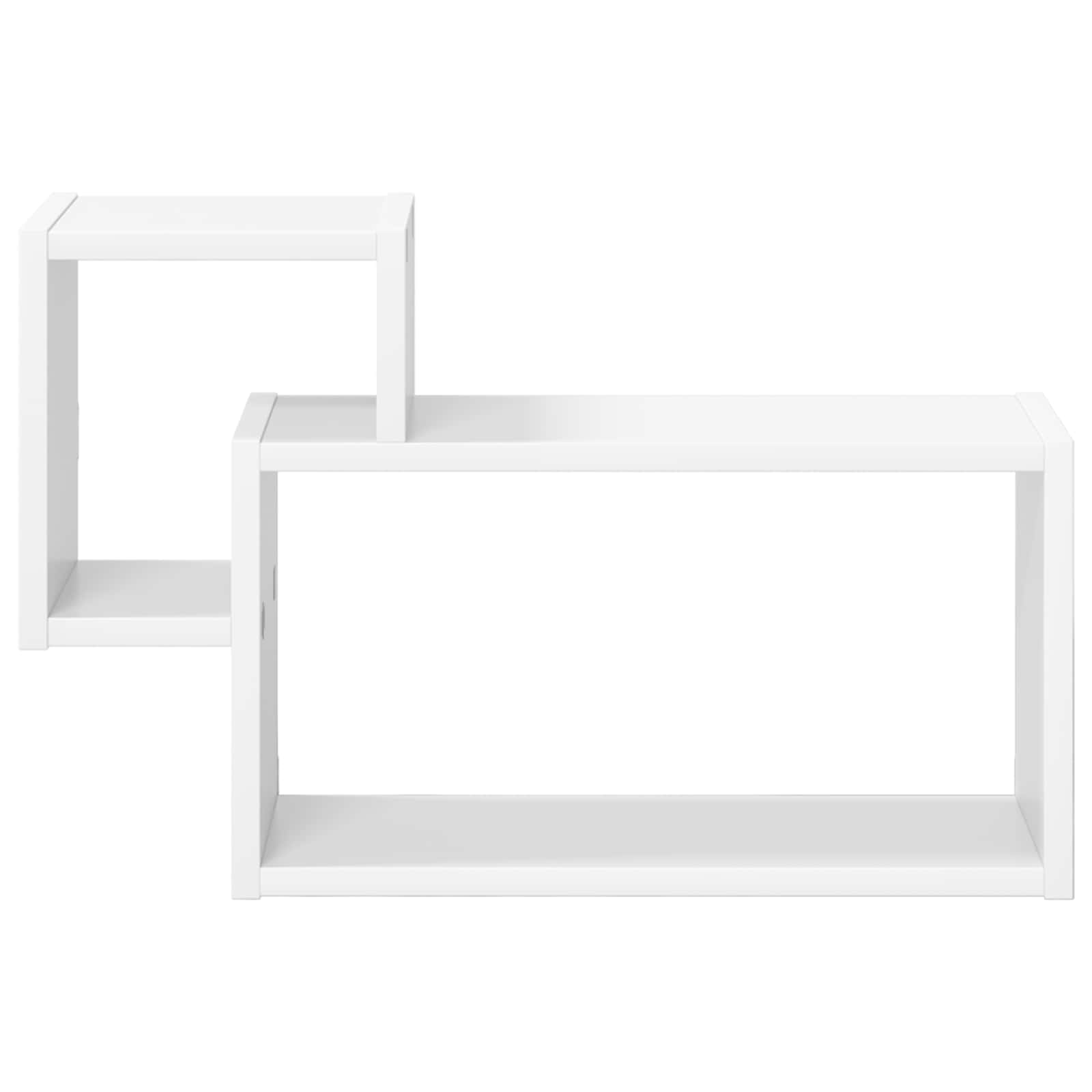 vidaXL Wandplank Muurmontage Wit 55 x 15 x 35 cm Bewerkt hout
