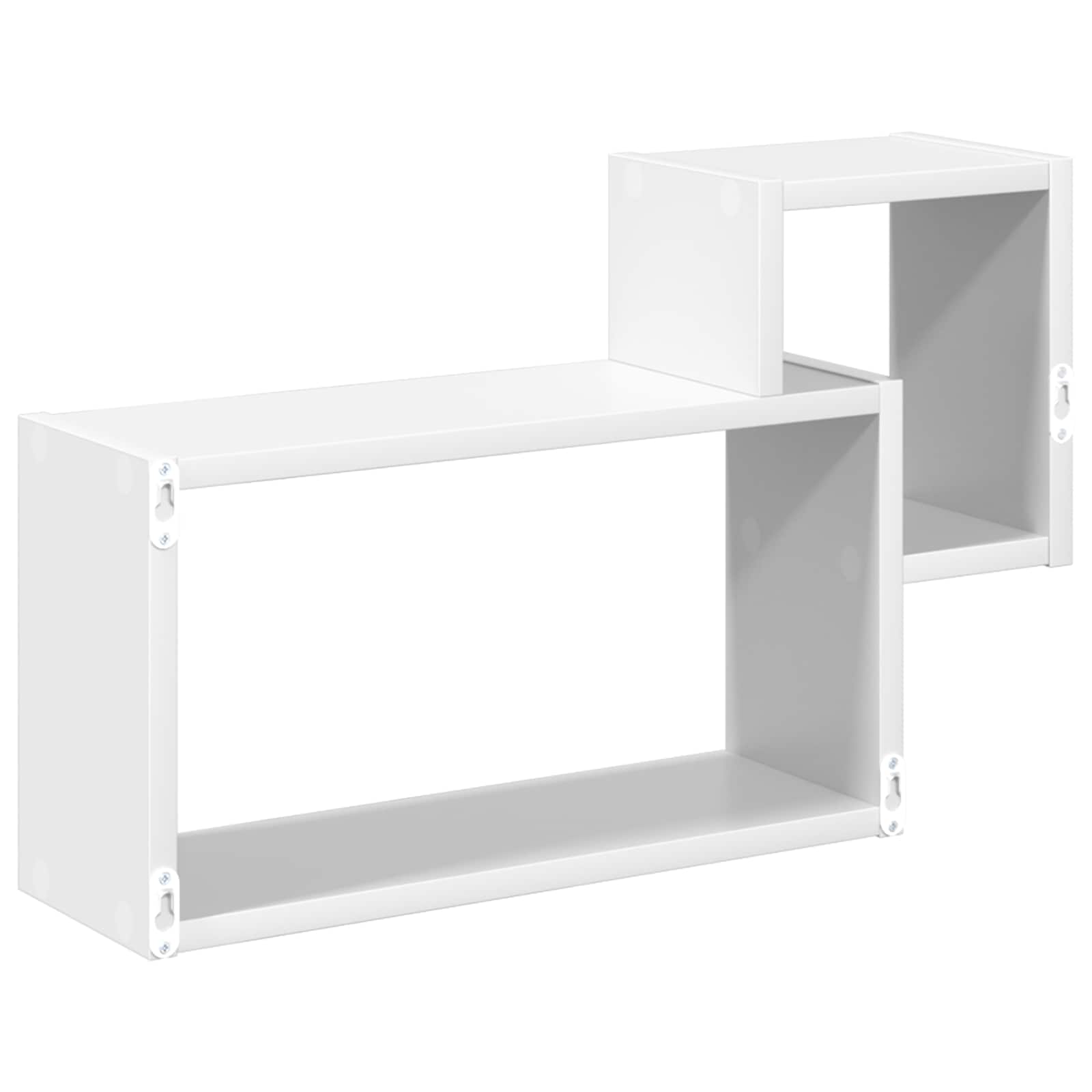 vidaXL Wandplank Muurmontage Wit 55 x 15 x 35 cm Bewerkt hout