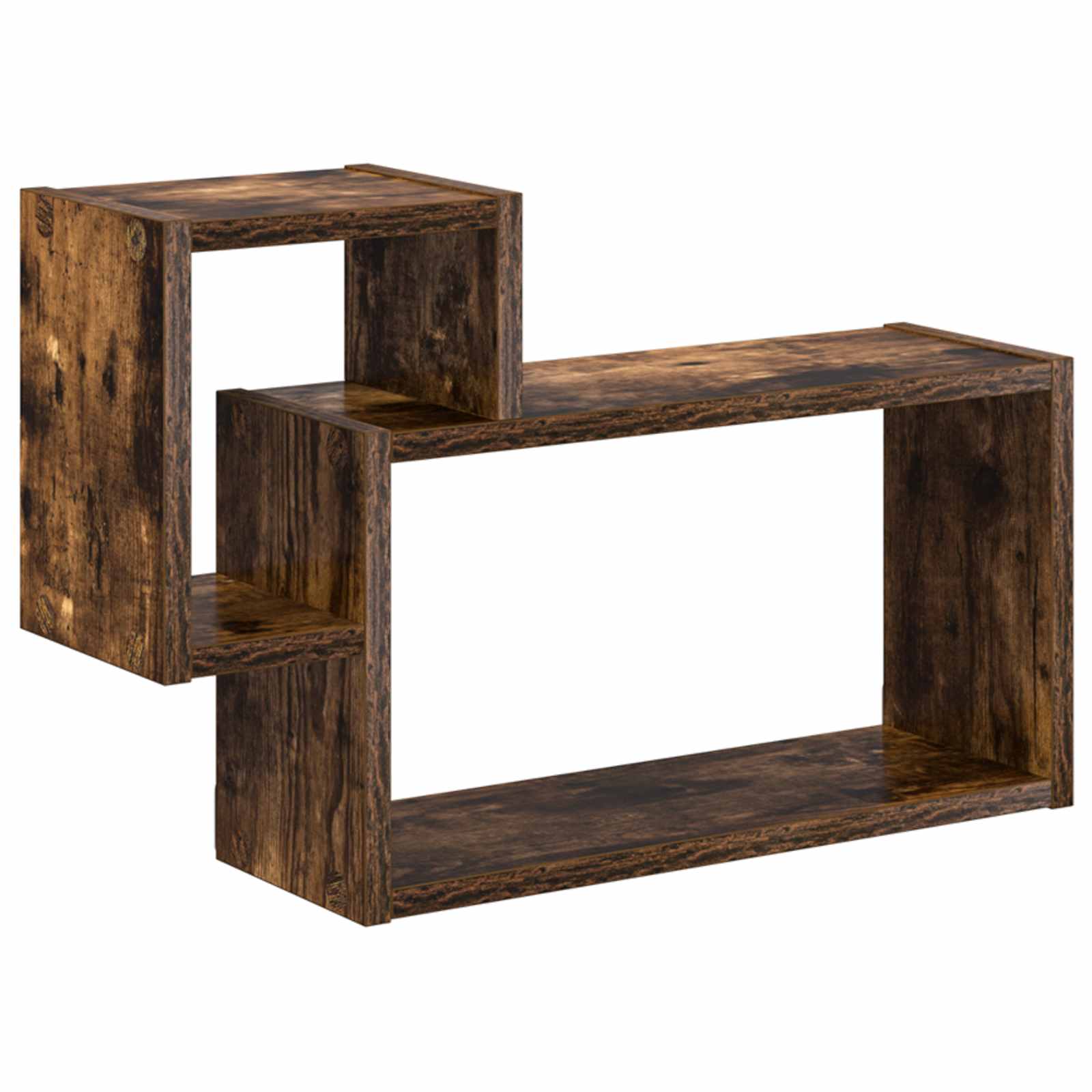 vidaXL Wandplank Muurmontage Wit 55 x 15 x 35 cm Bewerkt hout