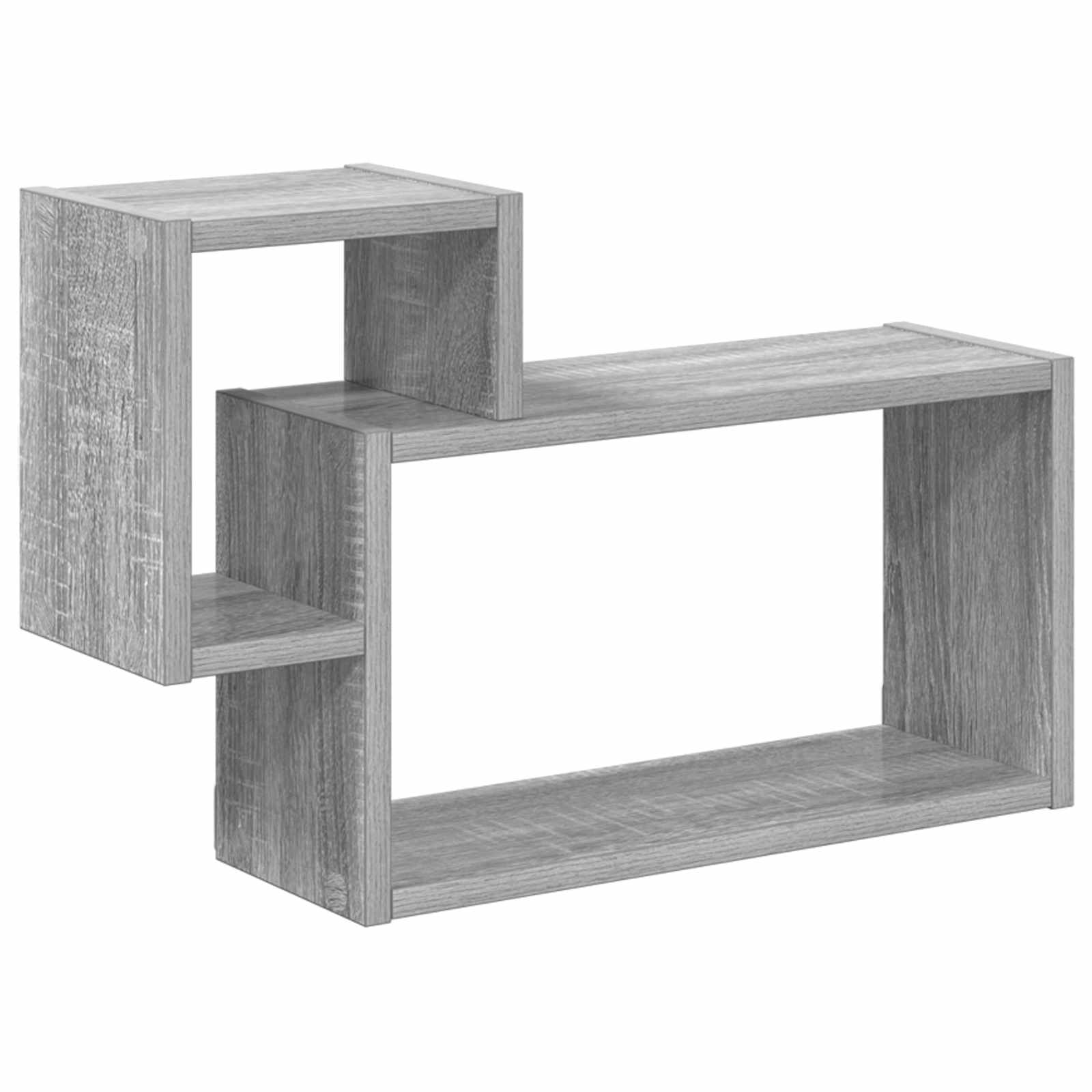 vidaXL Wandplank Muurmontage Wit 55 x 15 x 35 cm Bewerkt hout