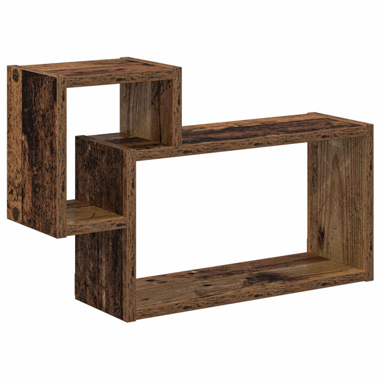 vidaXL Wandplank Muurmontage Wit 55 x 15 x 35 cm Bewerkt hout