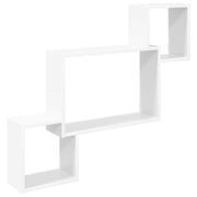 vidaXL Wandplank Muurmontage Wit 91,5 x 15 x 76 cm Bewerkt hout