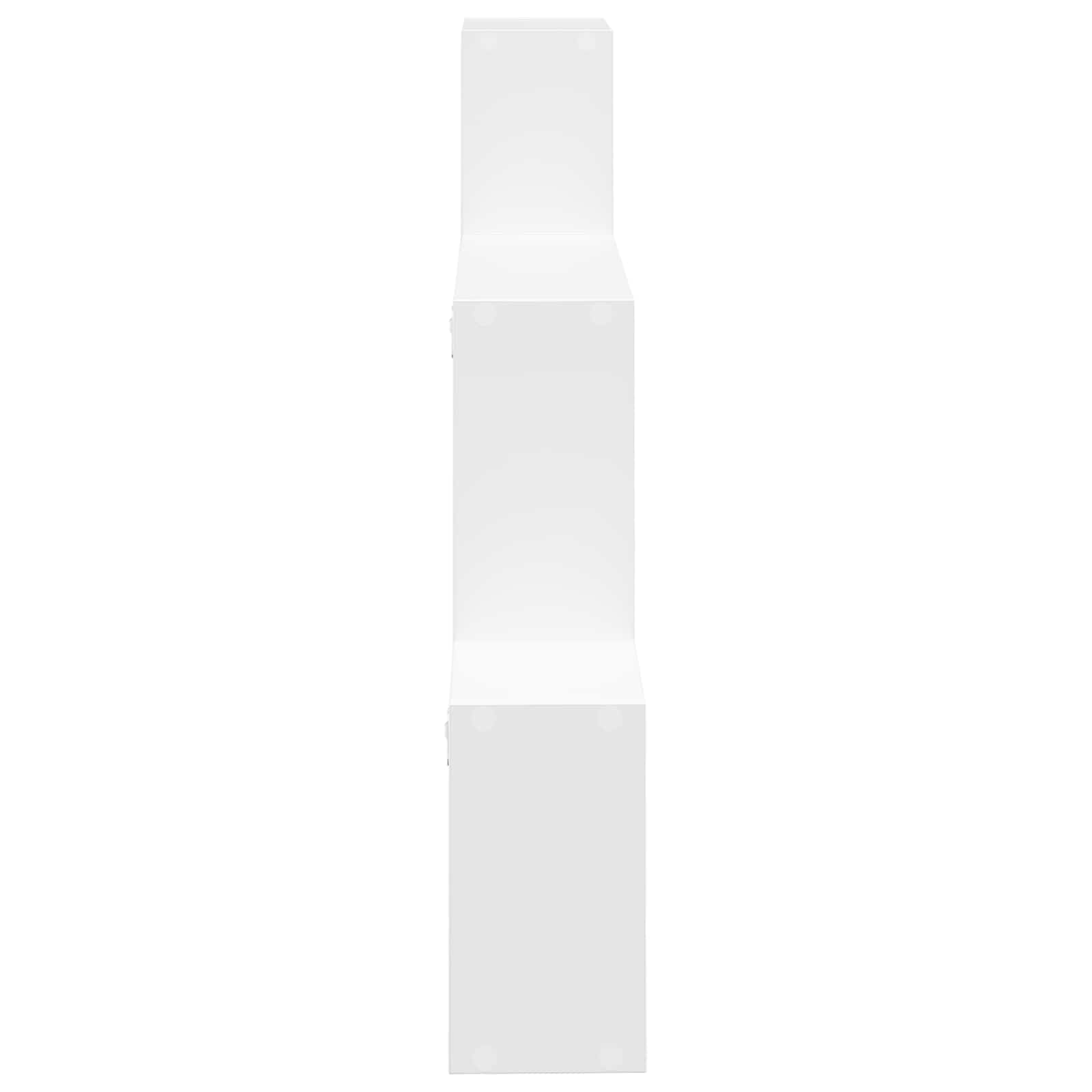 vidaXL Wandplank Muurmontage Wit 91,5 x 15 x 76 cm Bewerkt hout