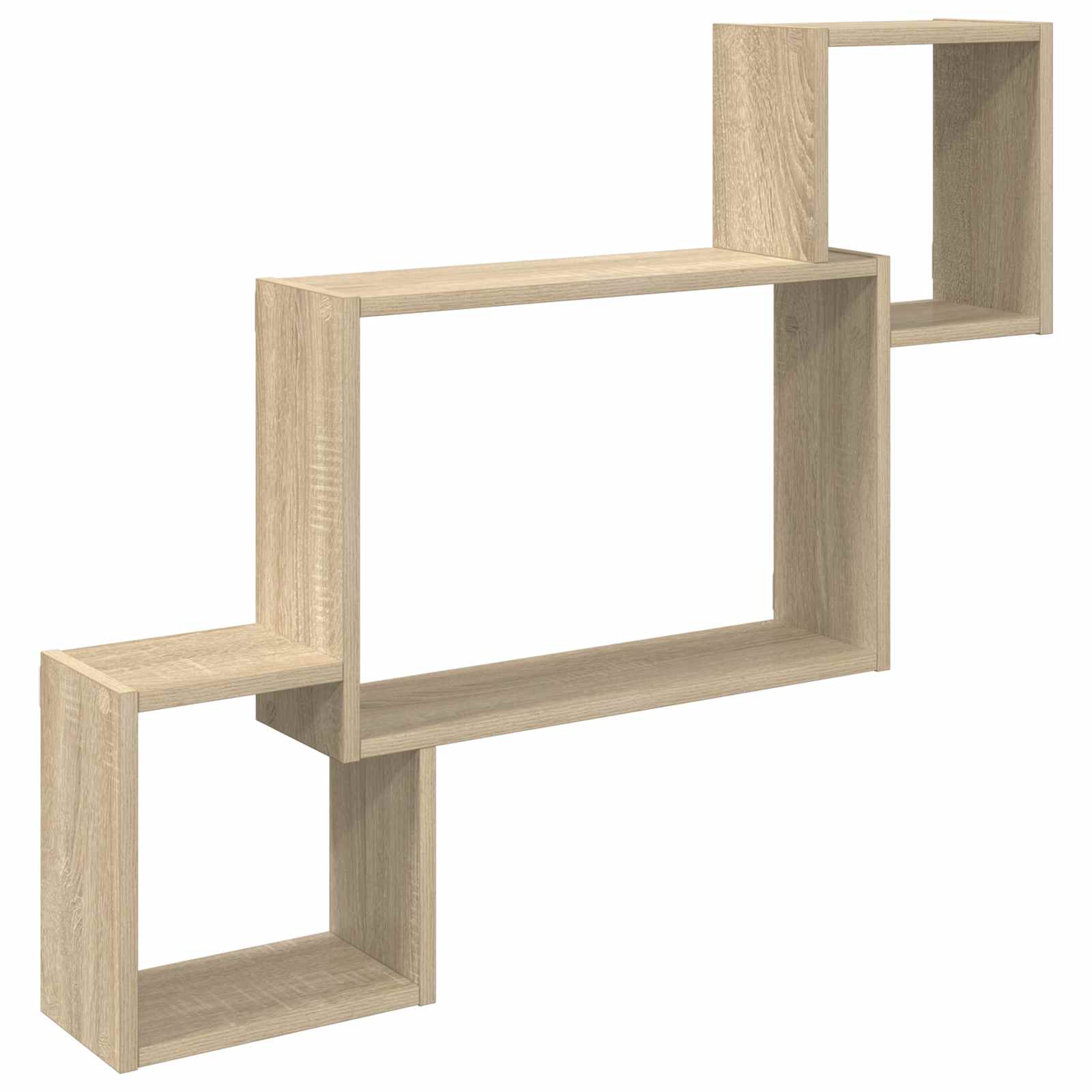 vidaXL Wandplank Muurmontage Wit 91,5 x 15 x 76 cm Bewerkt hout