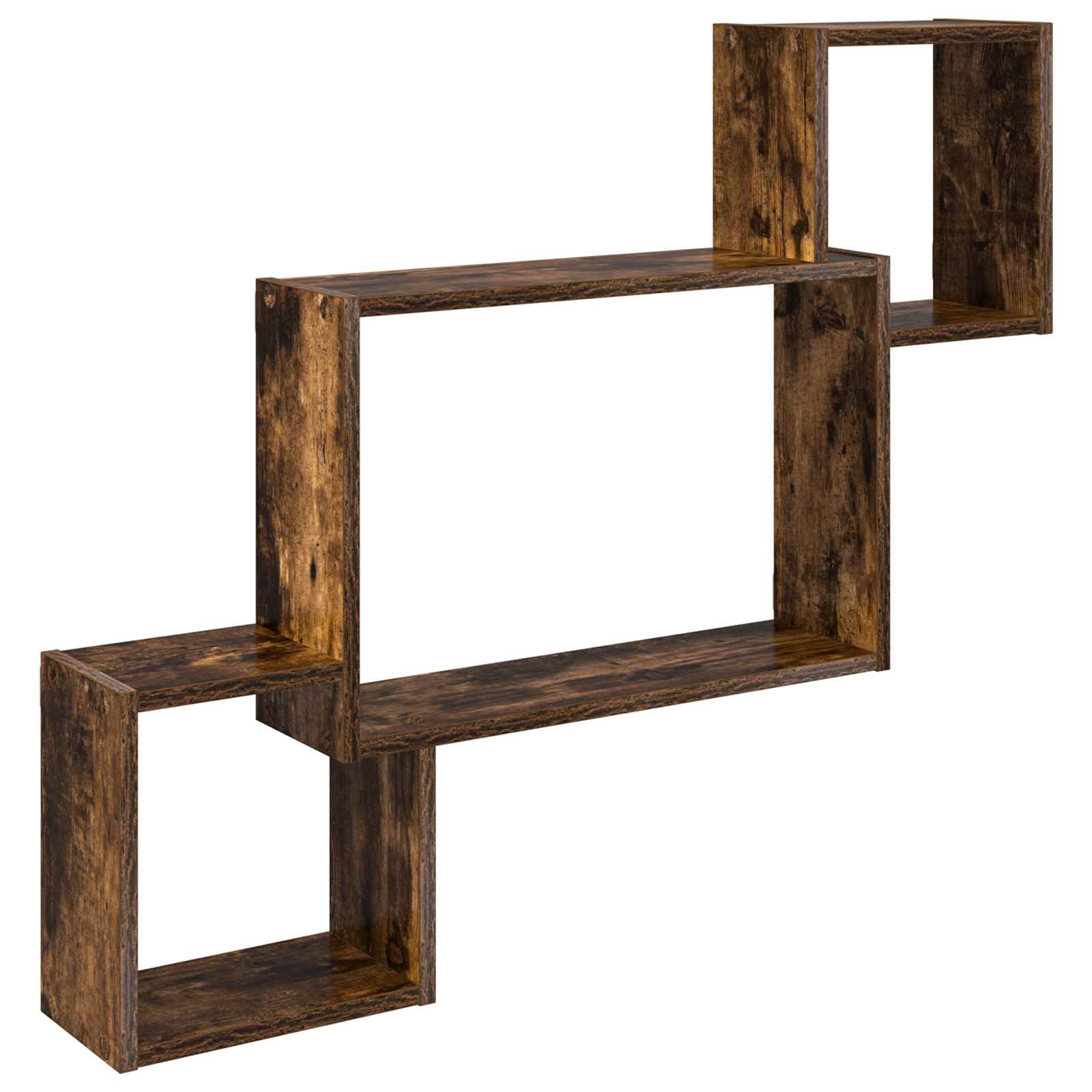 vidaXL Wandplank Muurmontage Wit 91,5 x 15 x 76 cm Bewerkt hout