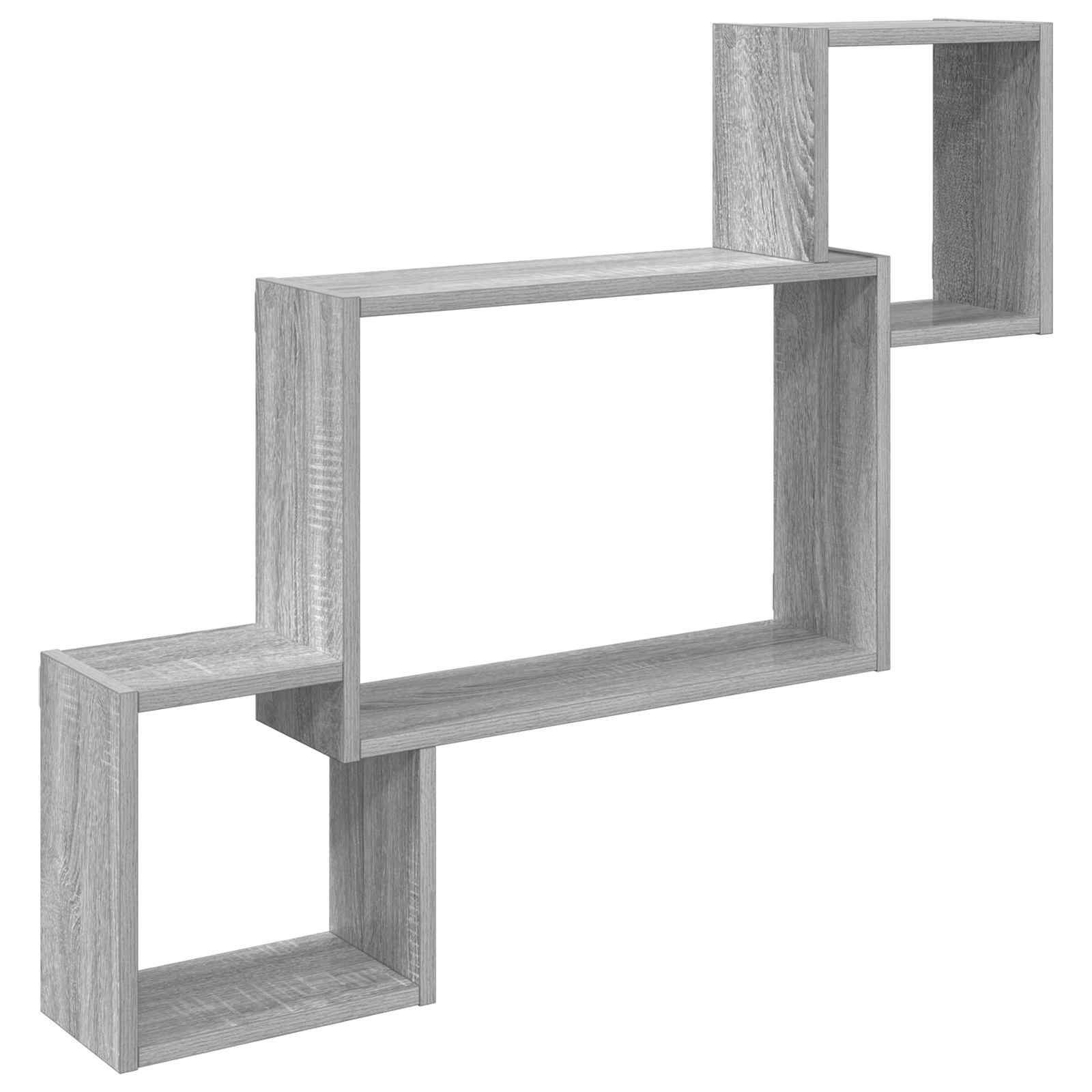 vidaXL Wandplank Muurmontage Wit 91,5 x 15 x 76 cm Bewerkt hout