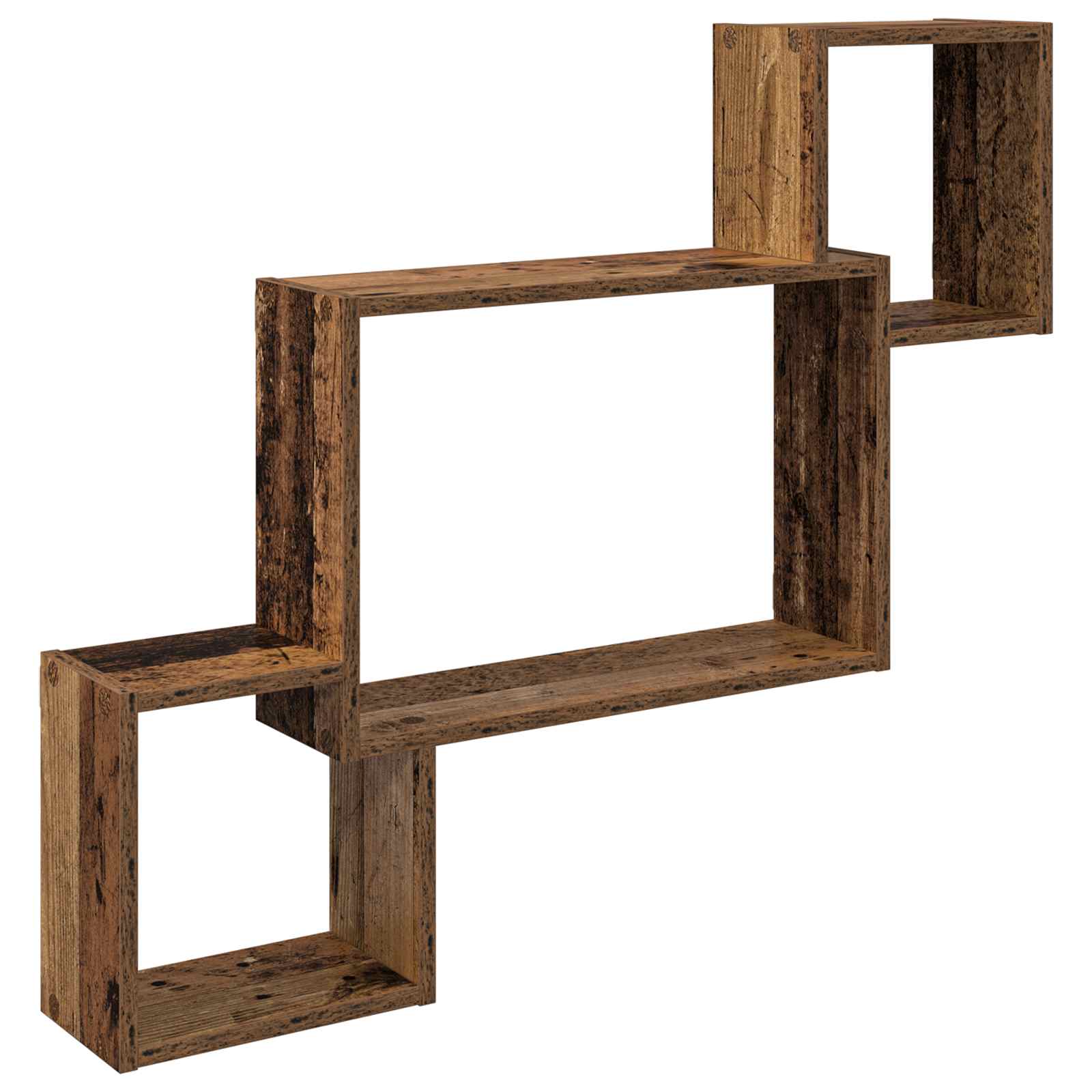 vidaXL Wandplank Muurmontage Wit 91,5 x 15 x 76 cm Bewerkt hout