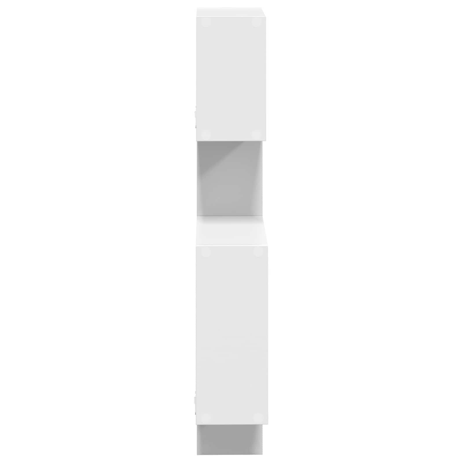 vidaXL Wand Cube Planken Muurmontage Wit 64 x 13,5 x 91,5 cm