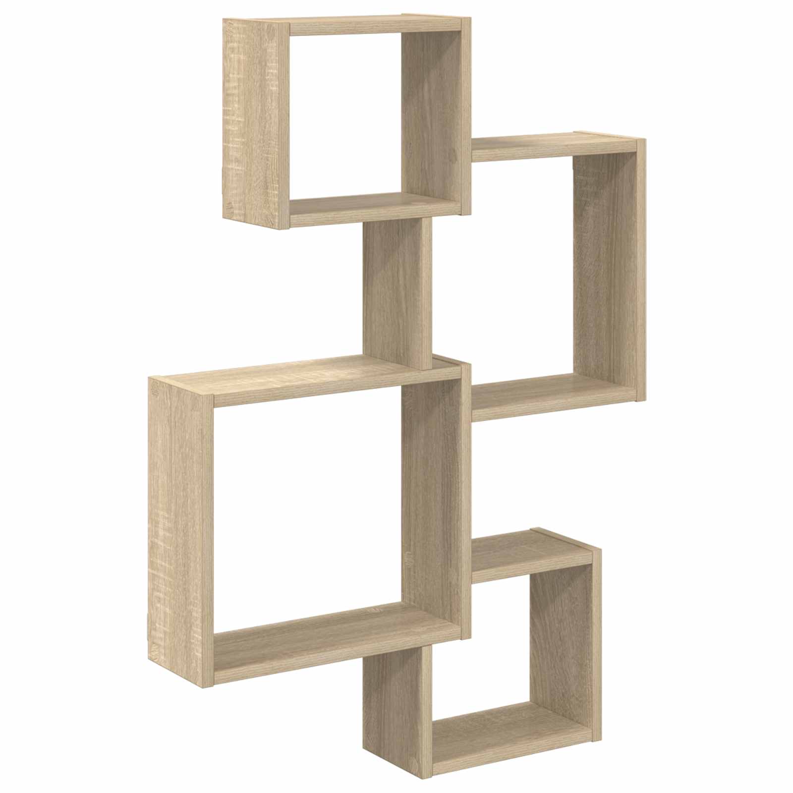 vidaXL Wand Cube Planken Muurmontage Wit 64 x 13,5 x 91,5 cm