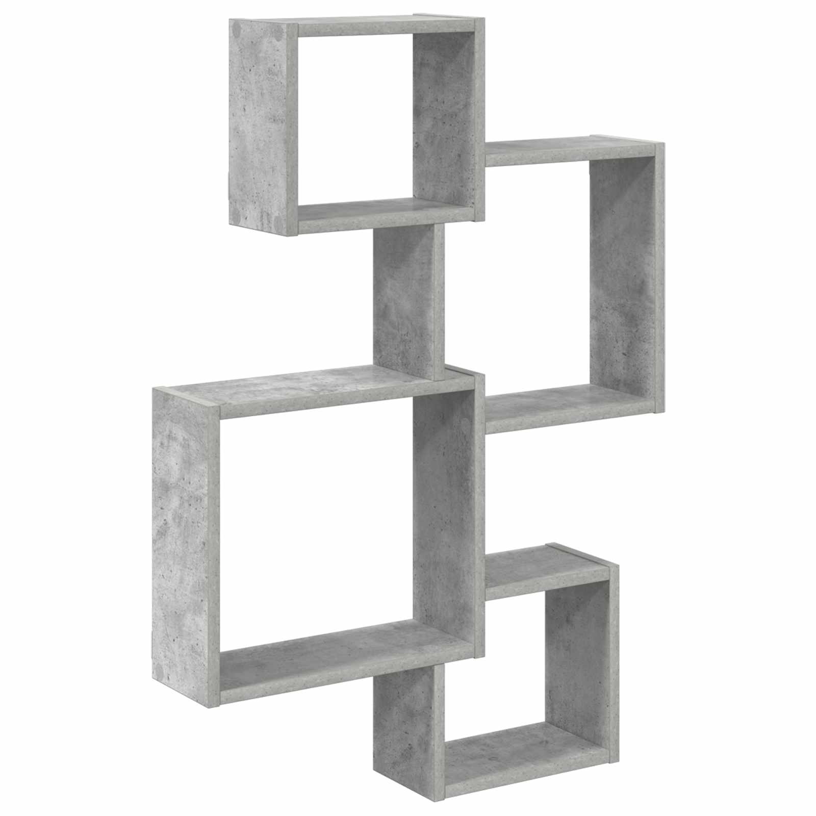 vidaXL Wand Cube Planken Muurmontage Wit 64 x 13,5 x 91,5 cm