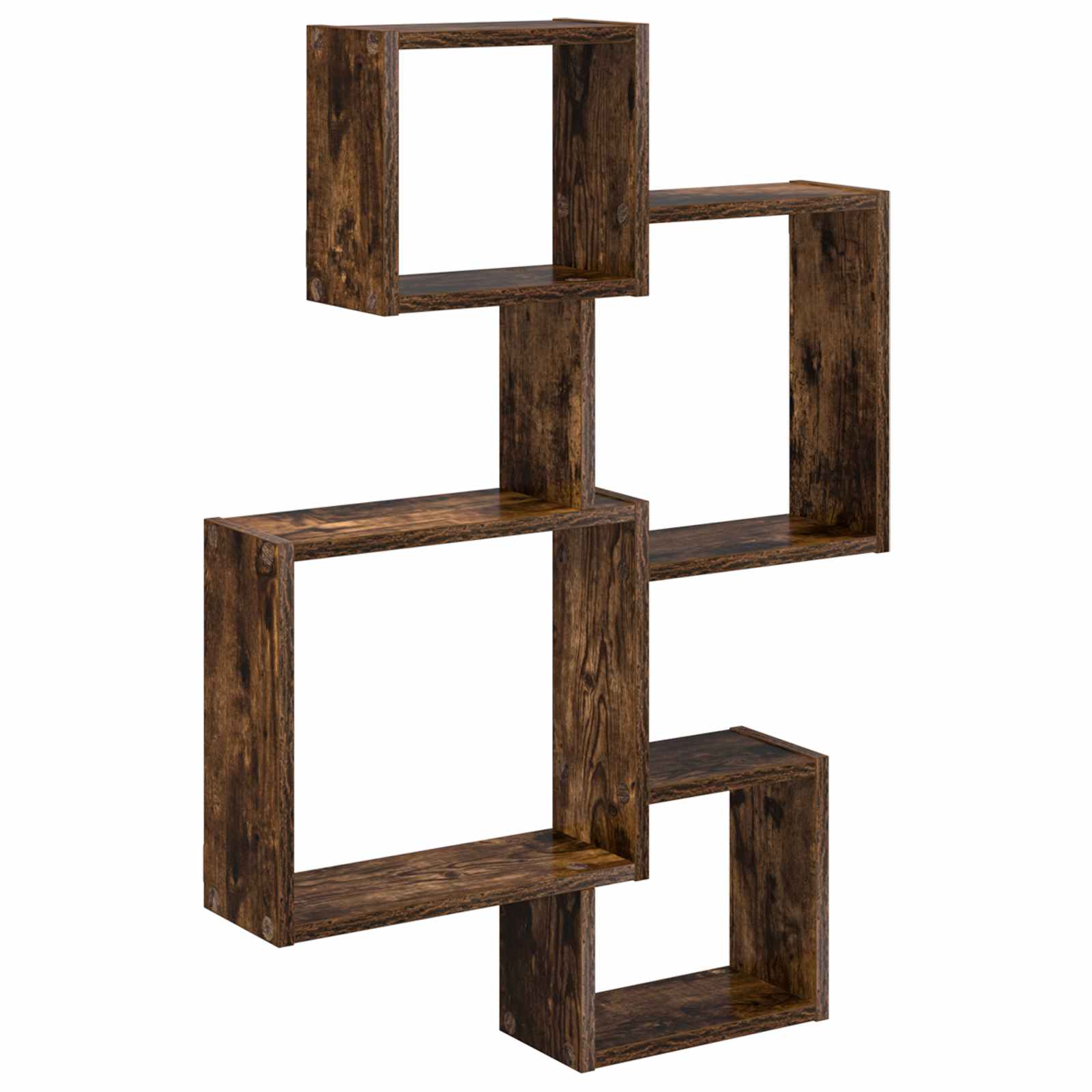 vidaXL Wand Cube Planken Muurmontage Wit 64 x 13,5 x 91,5 cm