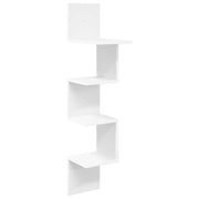 vidaXL Wandplank Muurmontage Wit 32 x 21 x 107 cm Bewerkt hout