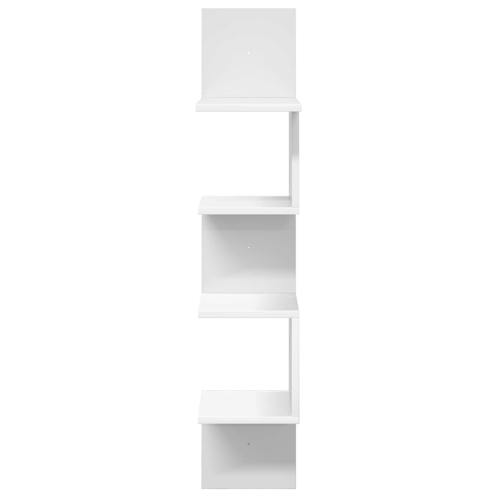 vidaXL Wandplank Muurmontage Wit 32 x 21 x 107 cm Bewerkt hout