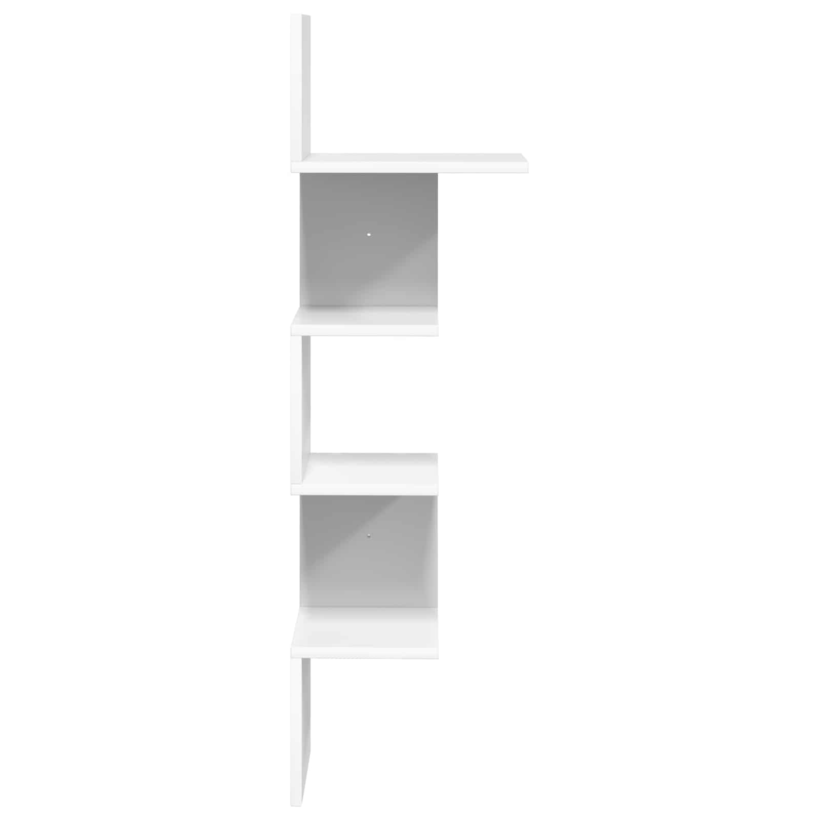 vidaXL Wandplank Muurmontage Wit 32 x 21 x 107 cm Bewerkt hout