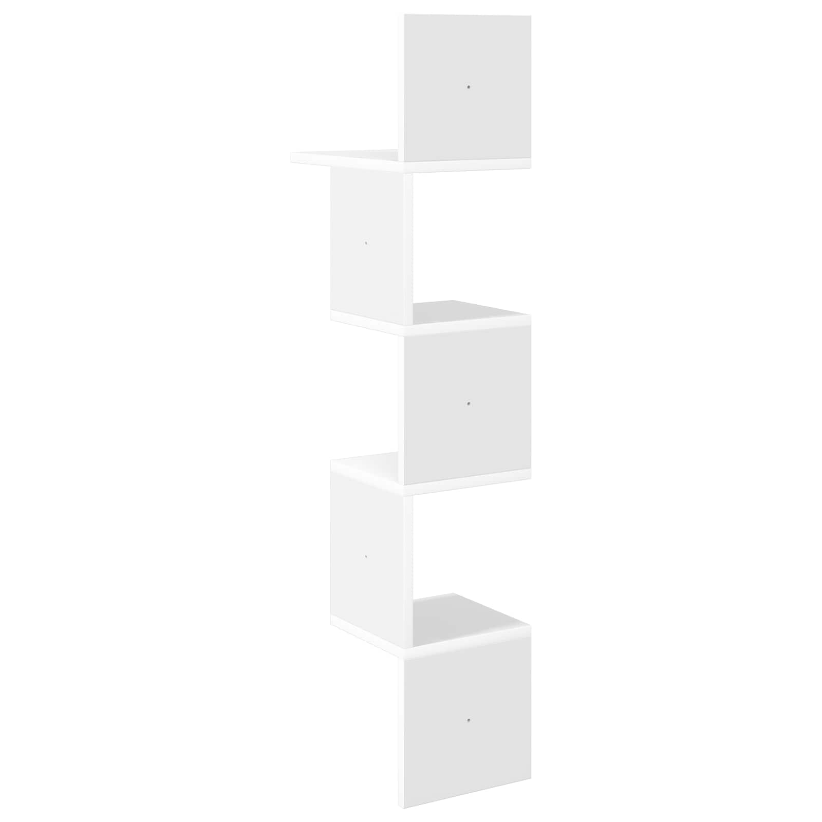 vidaXL Wandplank Muurmontage Wit 32 x 21 x 107 cm Bewerkt hout