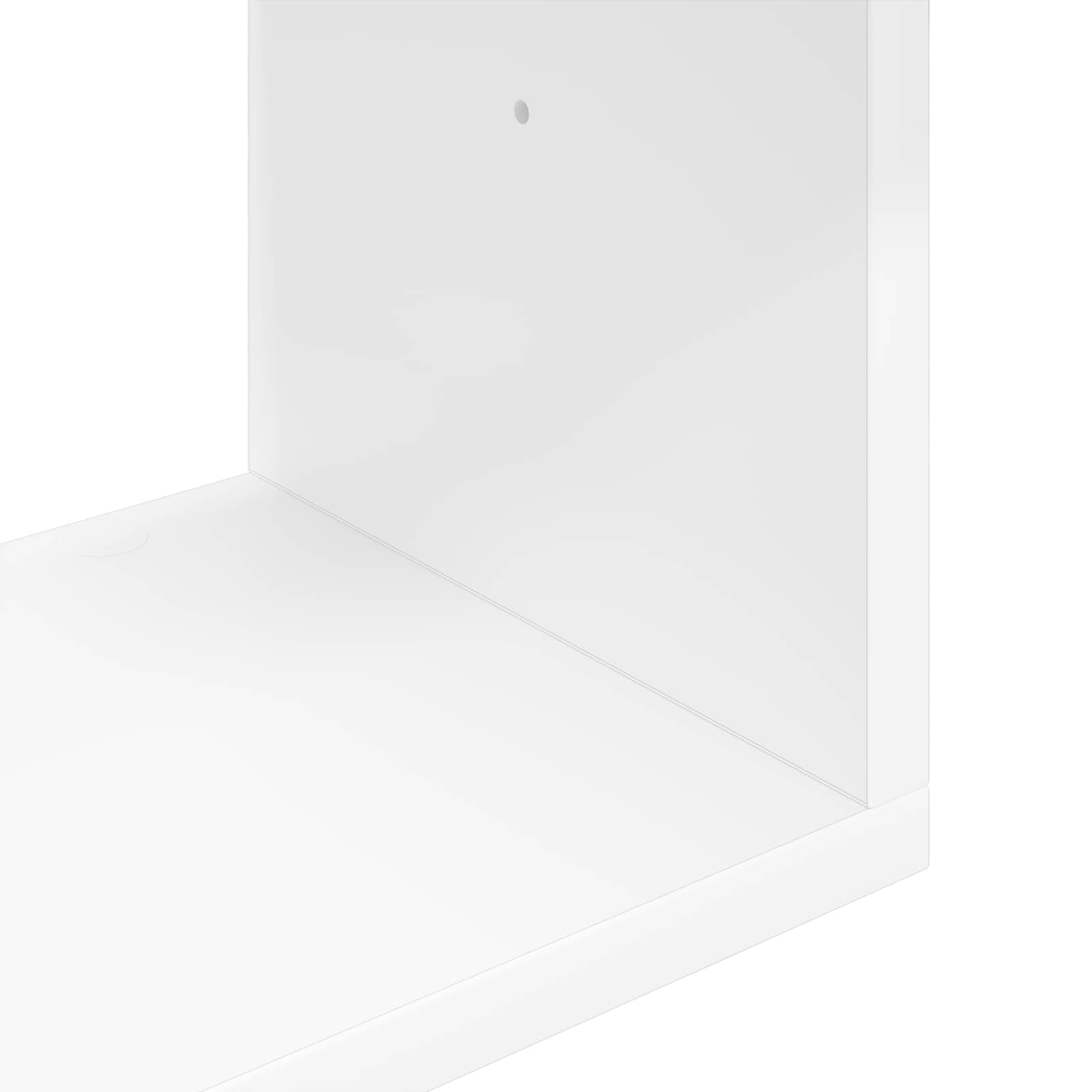 vidaXL Wandplank Muurmontage Wit 32 x 21 x 107 cm Bewerkt hout