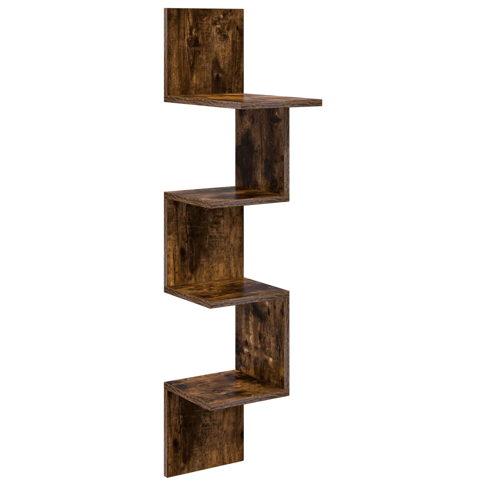 vidaXL Wandplank Muurmontage Wit 32 x 21 x 107 cm Bewerkt hout