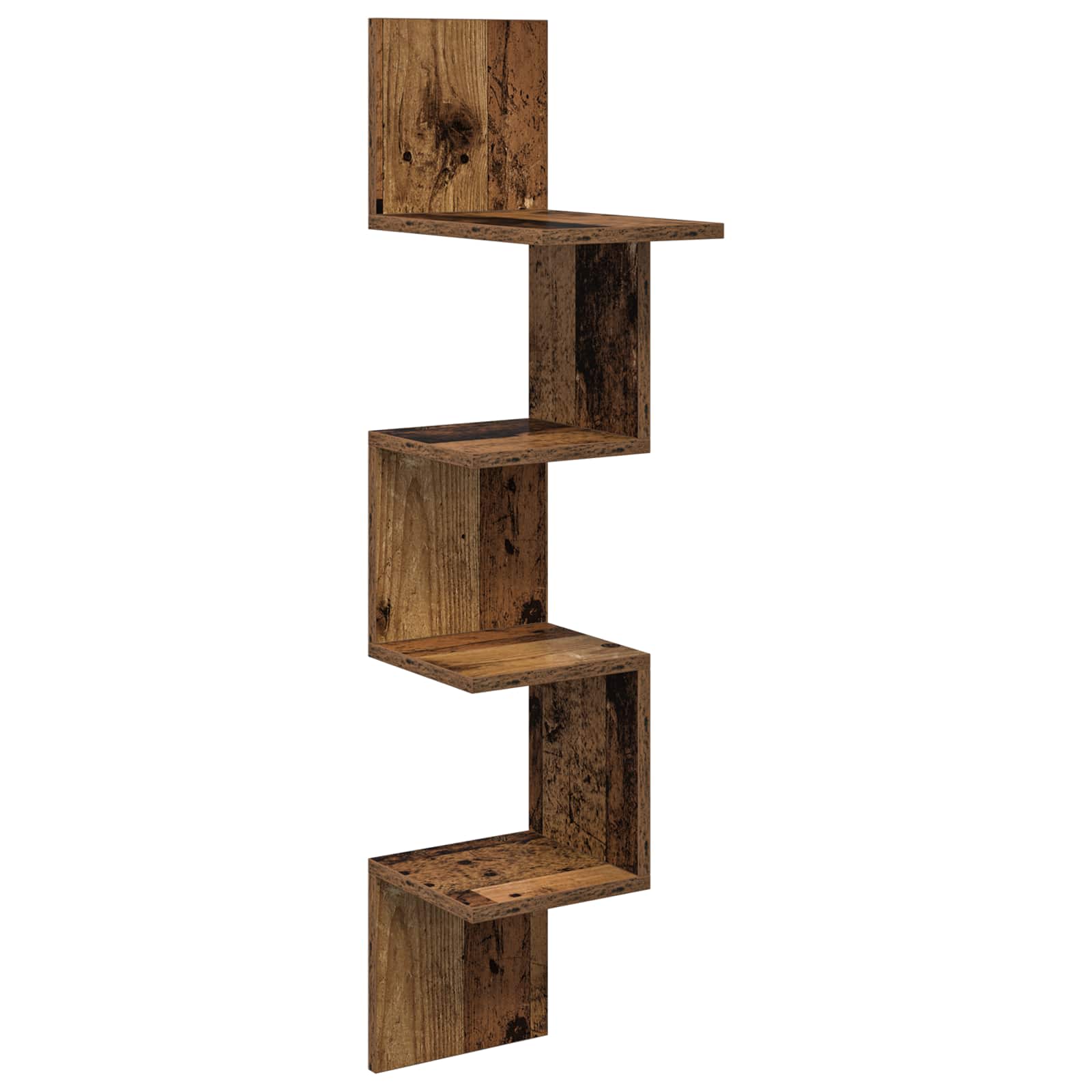vidaXL Wandplank Muurmontage Wit 32 x 21 x 107 cm Bewerkt hout