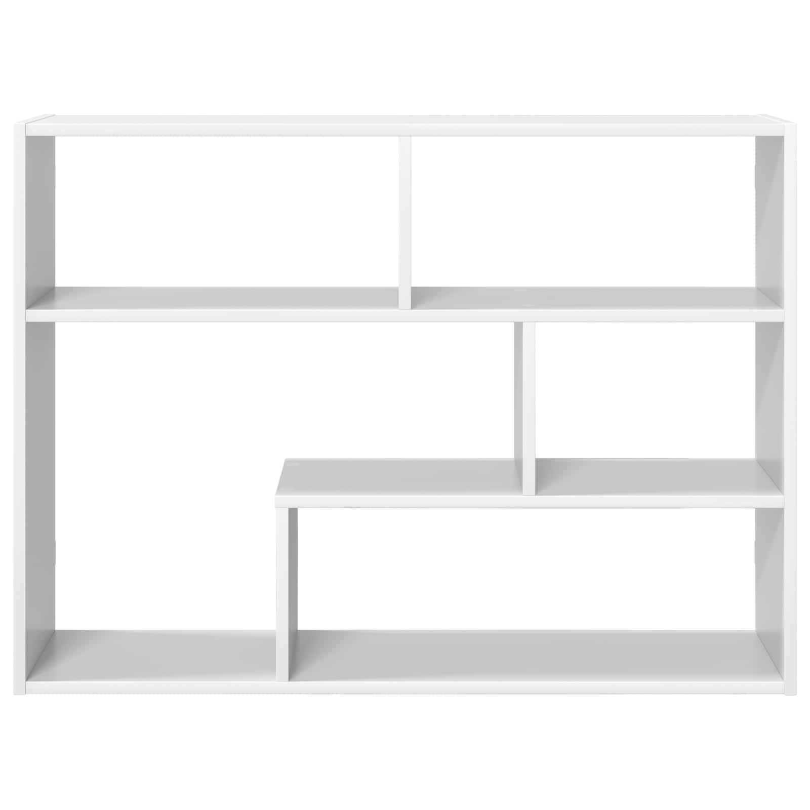 vidaXL Wandplank Muurmontage Wit 95 x 20 x 69,5 cm Bewerkt hout