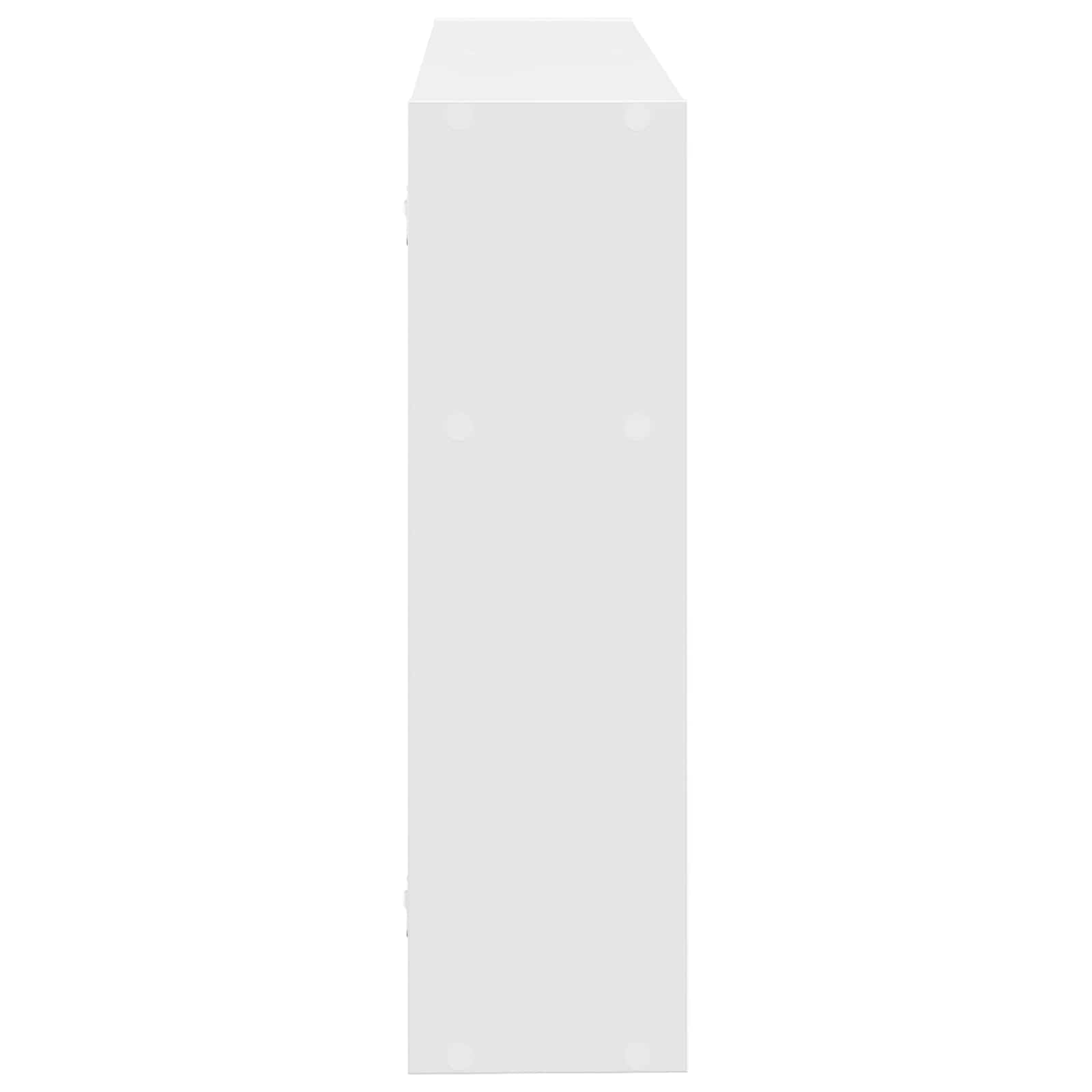 vidaXL Wandplank Muurmontage Wit 95 x 20 x 69,5 cm Bewerkt hout