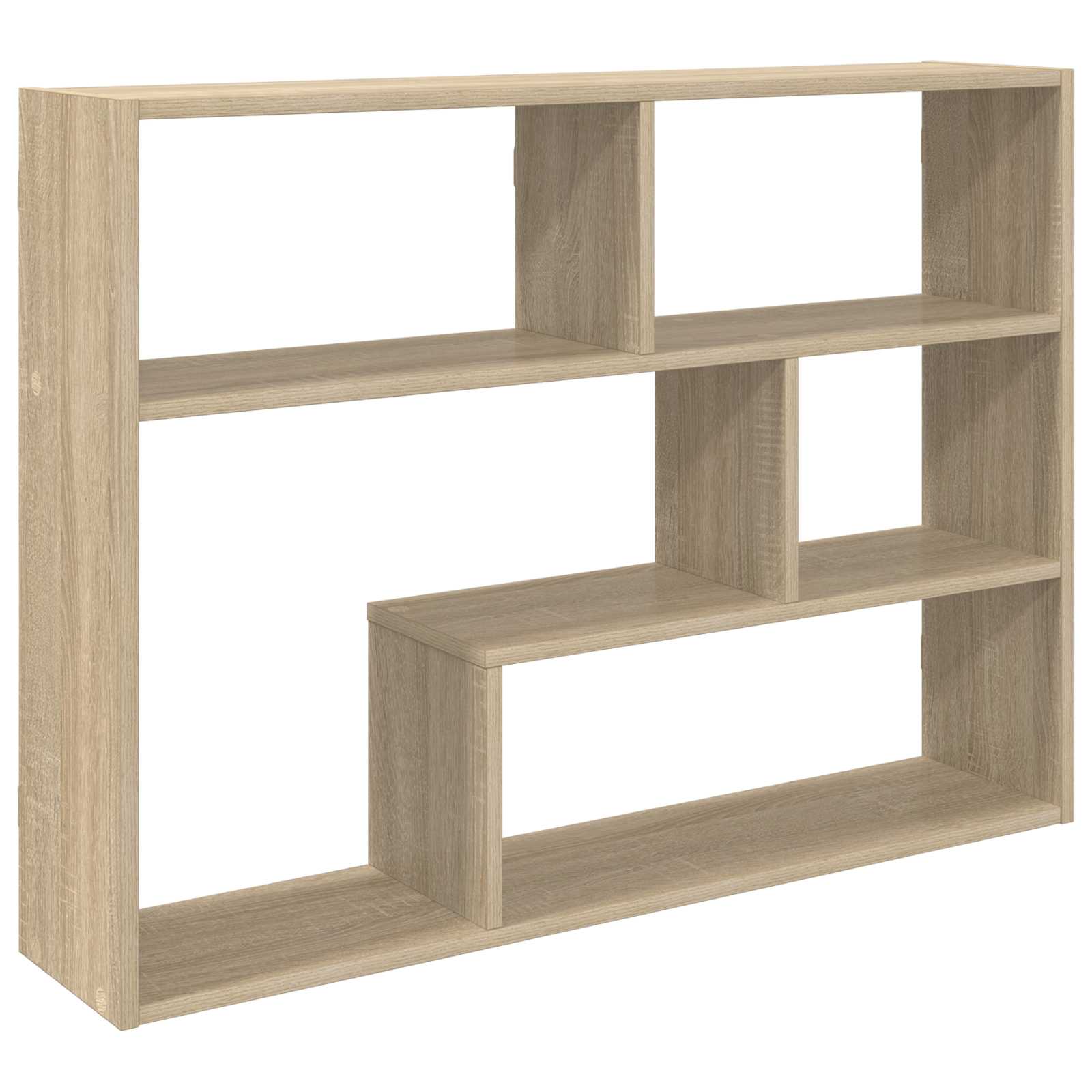 vidaXL Wandplank Muurmontage Wit 95 x 20 x 69,5 cm Bewerkt hout